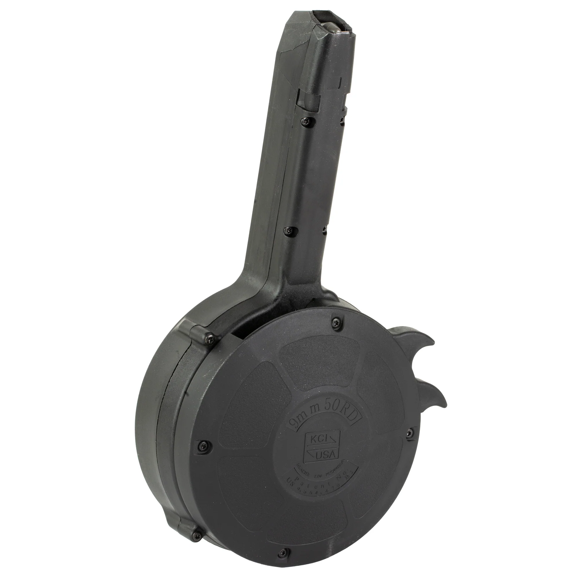 KCI USA Glock Pattern 9mm 50-Round Drum Magazine, Polymer Body & Steel Internals KCI-MZ027 - Image 2