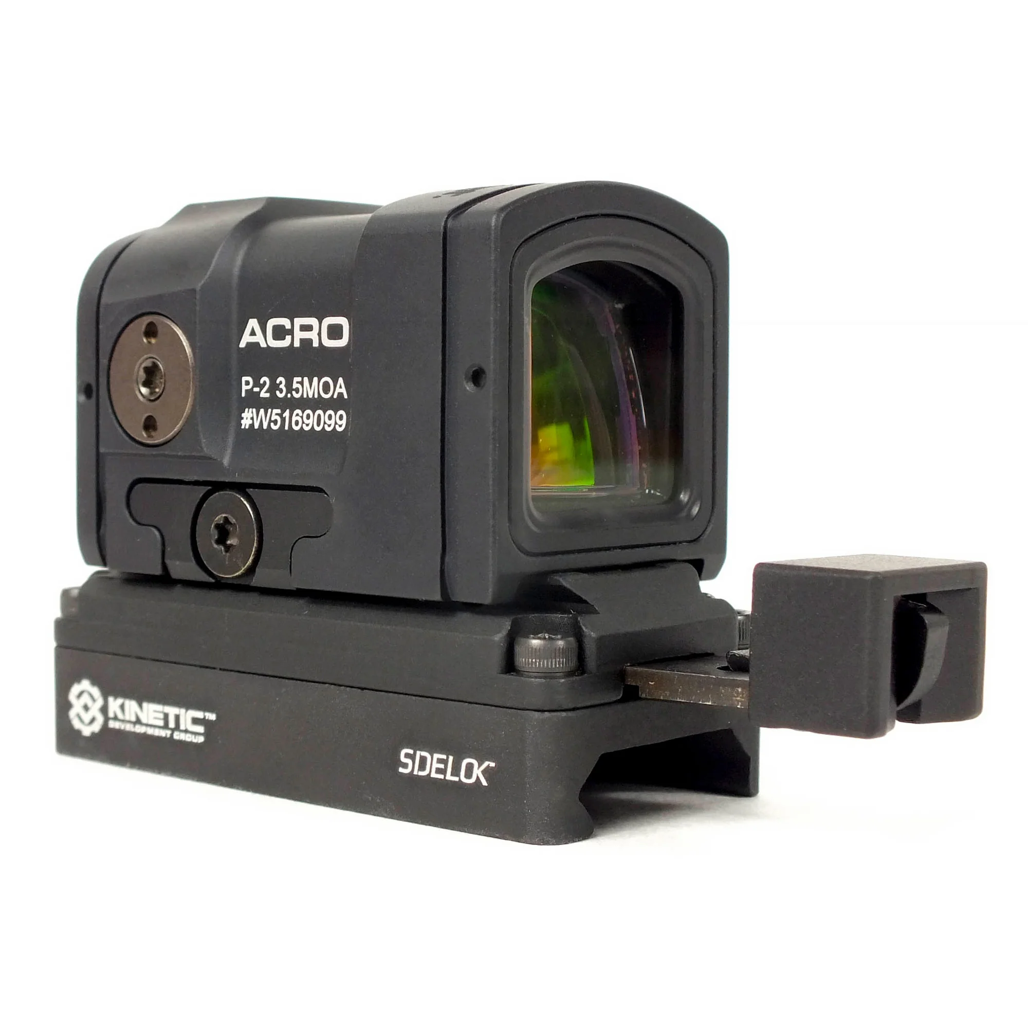Kinetic Development Group SIDELOK Aimpoint ACRO Optic Mount, Absolute Co-Witness, Black, SID5-125