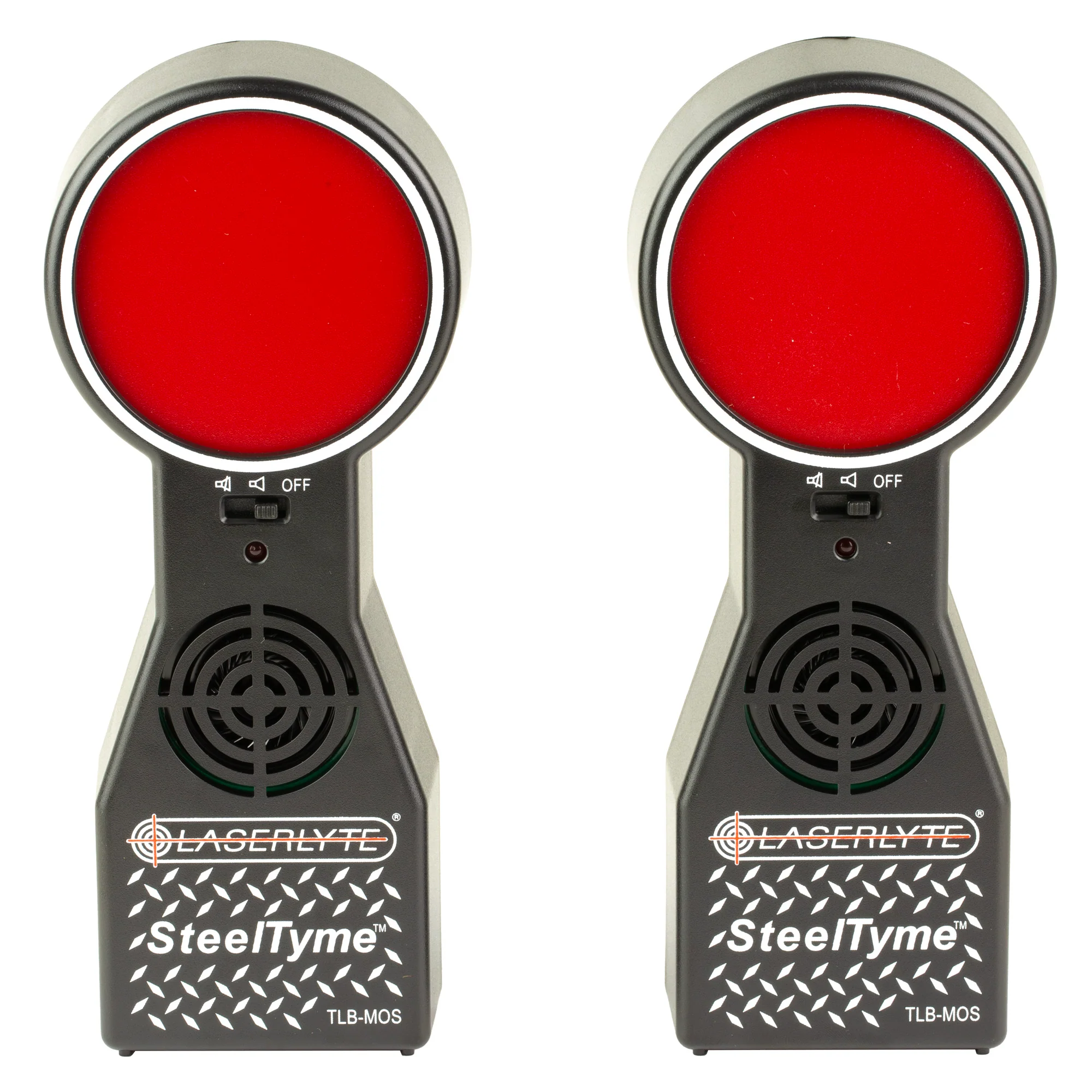 LaserLyte SteelTyme Laser Training Targets 2-Pack with Ping Sound & LED Feedback, 1231433
