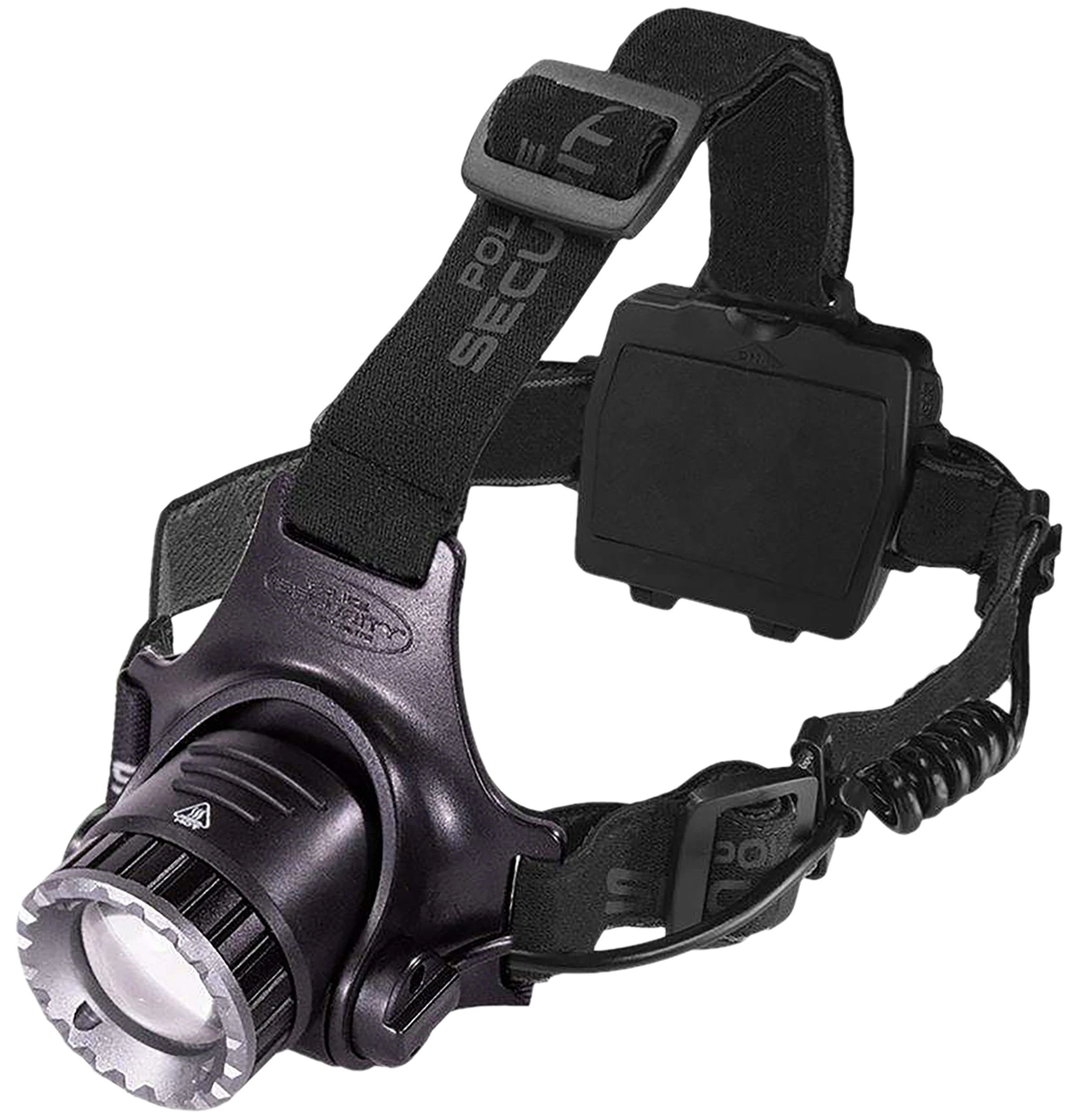 Police Security Long-Throw Rechargeable Headlamp, Twist Focus, Pivot Head, USB-C – 97745