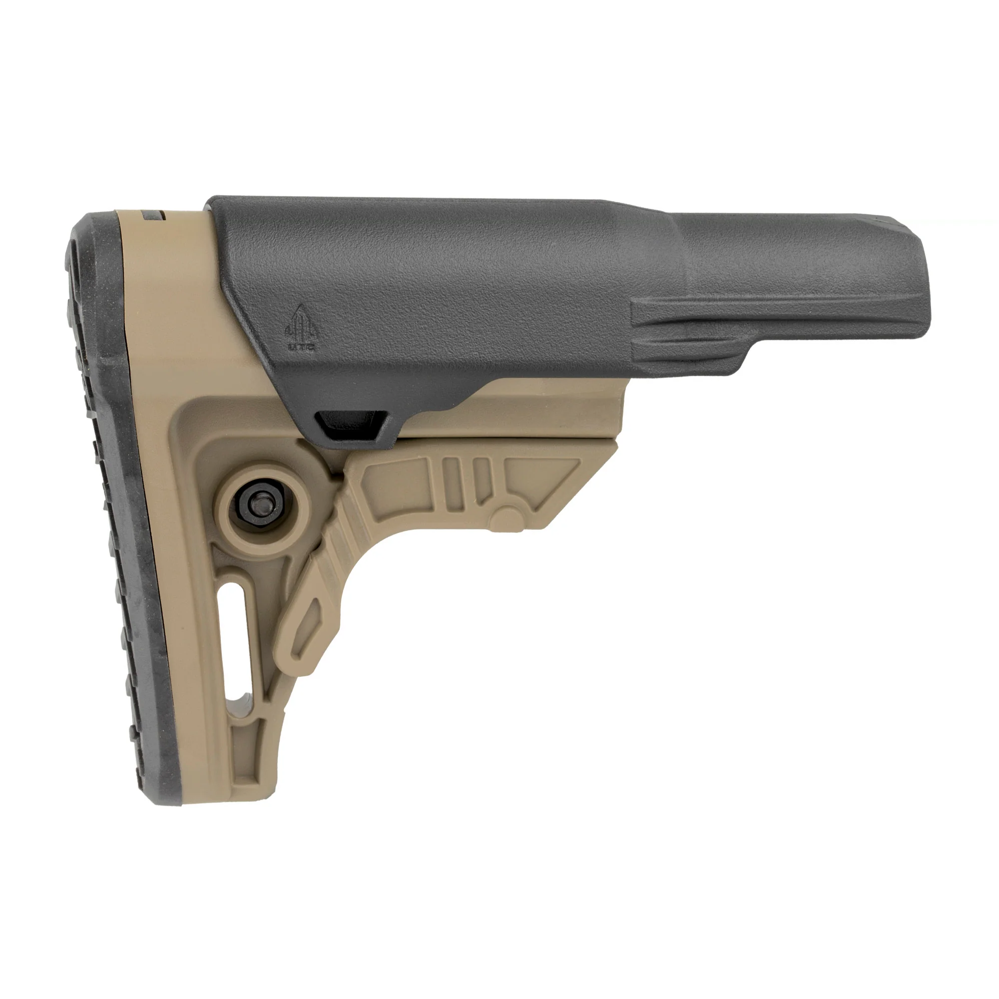 Leapers, Inc. - UTG AR-15 Ops Ready S4 Mil-Spec Stock, FDE, Compact, Cheek Rest, RBUS4DMS - Image 4