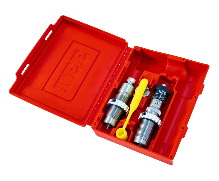 Lee Micrometer Full Length 2-Die Set for .338 Winchester Magnum with Storage Box 92409