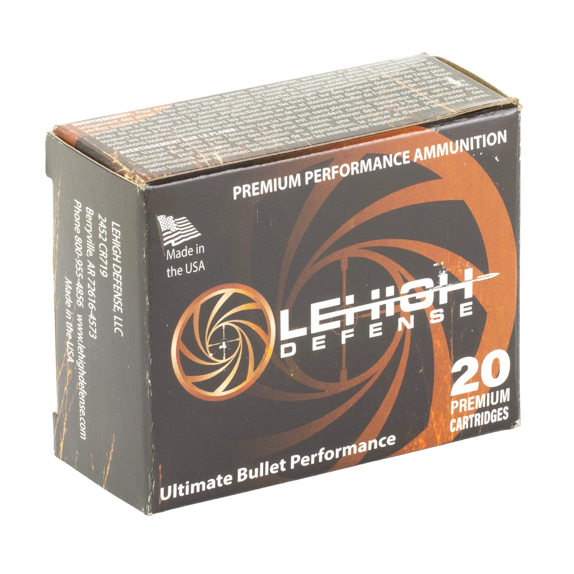 Lehigh Defense Xtreme Defense 10mm Auto 115gr Solid Copper Fluted Ammo 20rd LA10-115-XD - Image 2