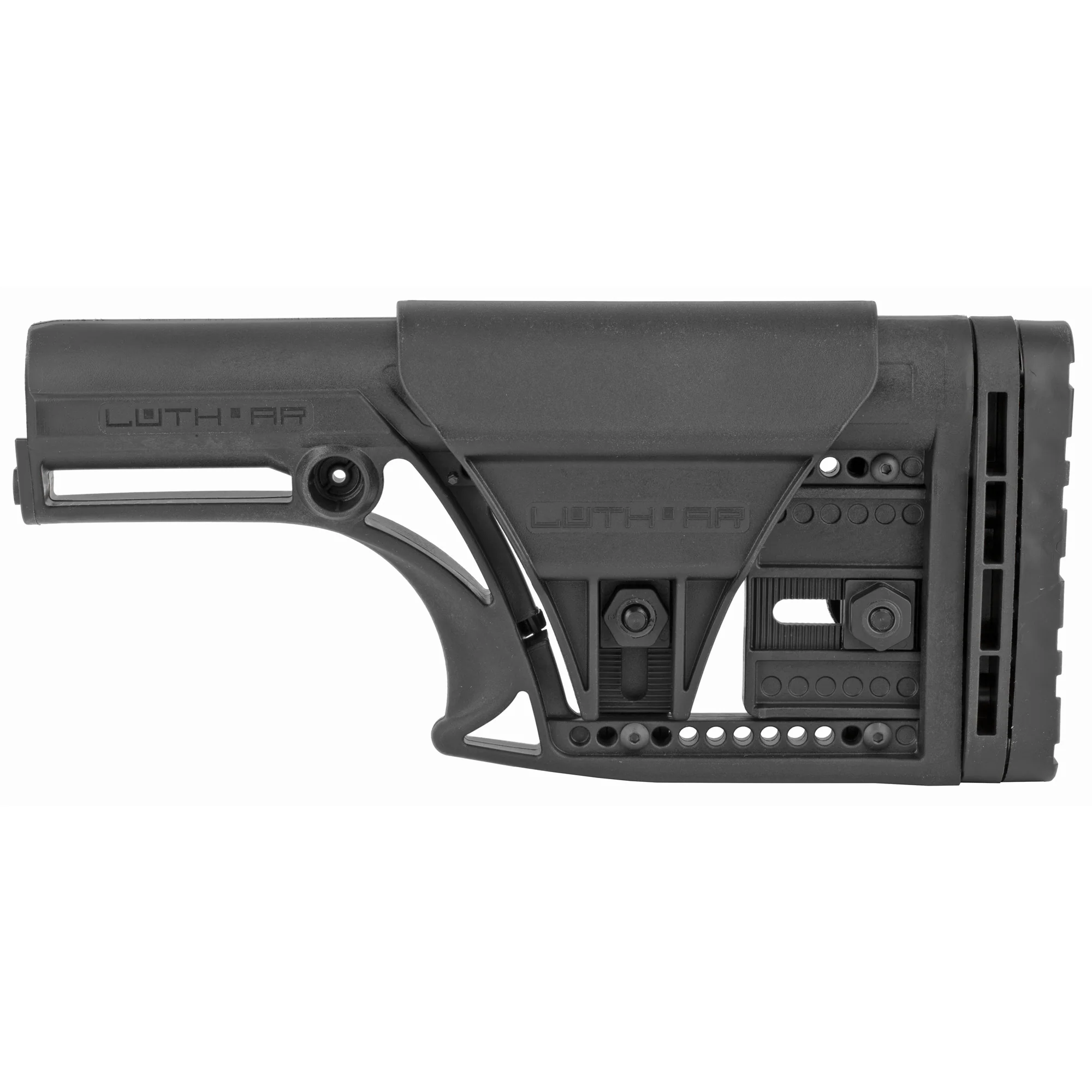 Luth-AR MBA-1 Modular Fixed Rifle Buttstock w/ 3-Axis Adjustable Butt Plate, MBA-1-3AX