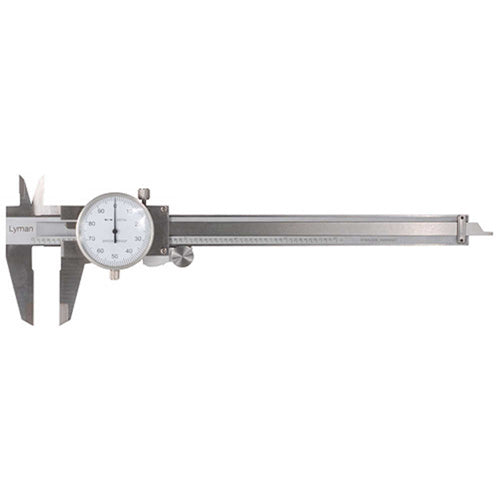 Lyman Stainless Steel Dial Caliper w/ .001 in Accuracy, Easy-Read Dial & Case LYM7832212