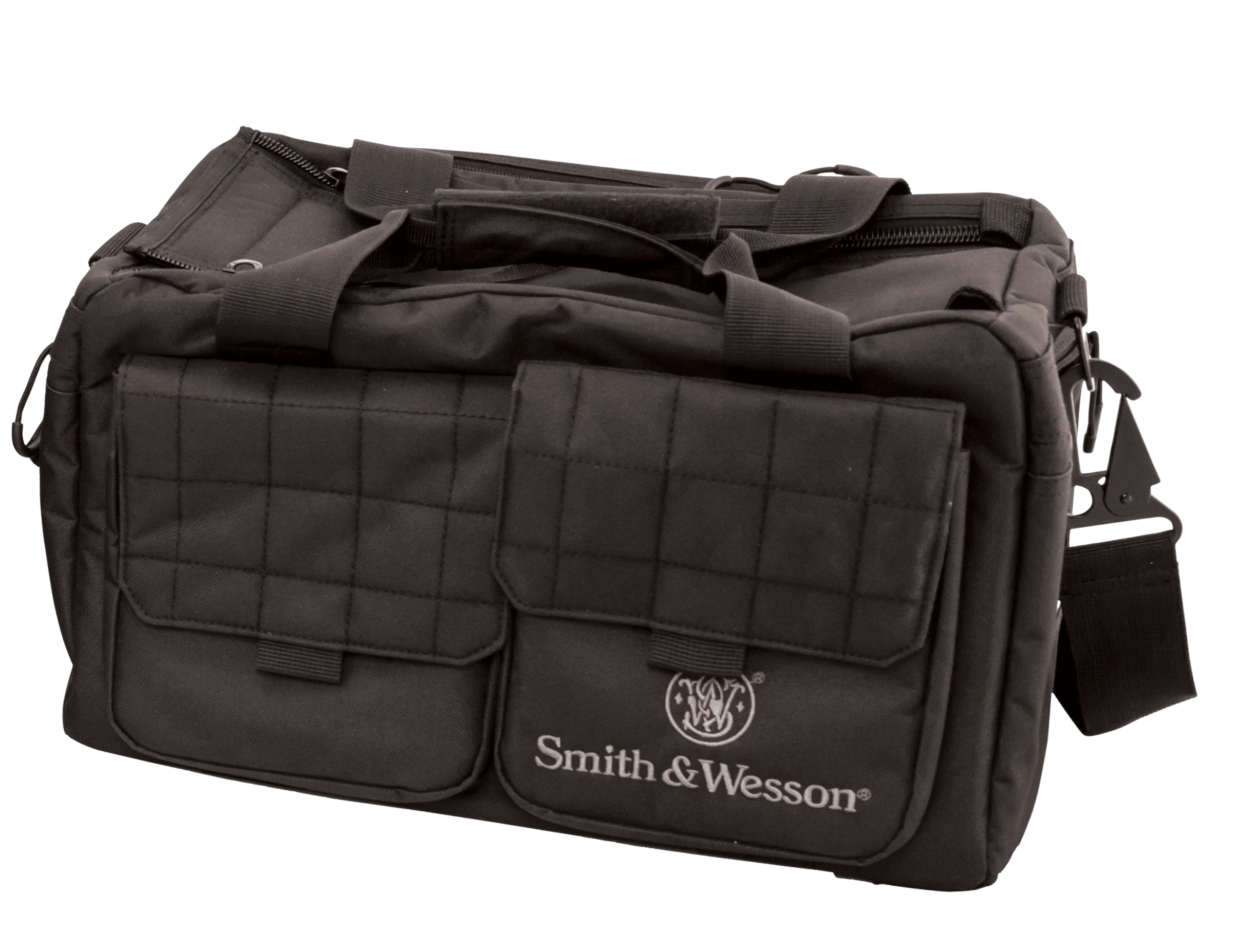 M&P Accessories Recruit Tactical Range Bag – Black Nylon, Interior & Magazine Pockets, Rubber Skids, 110013