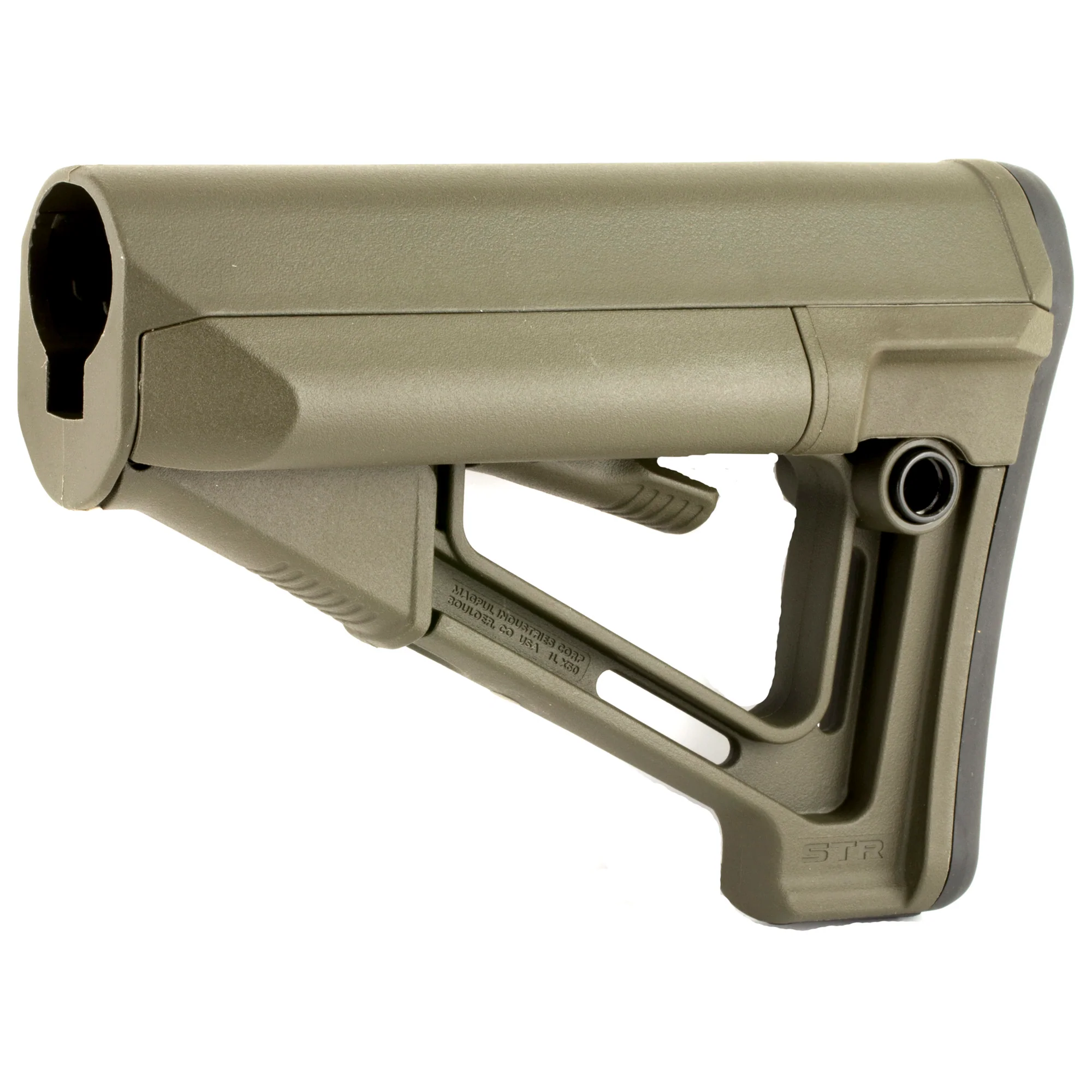 Magpul Industries STR AR-15 Mil-Spec Carbine Stock, OD Green, Battery Storage, Friction Lock MAG470-ODG - Image 3