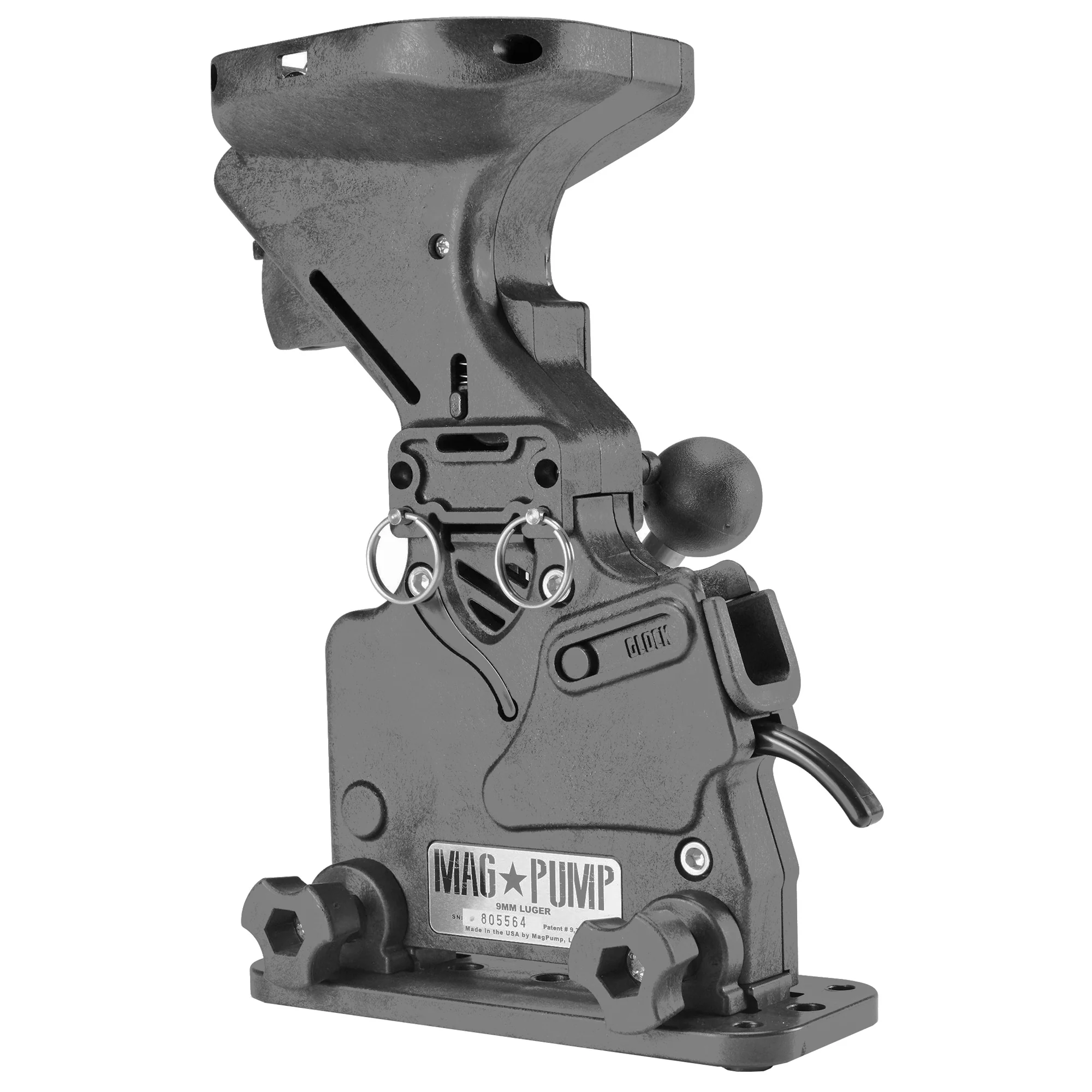 Magpump Pro 9mm Luger Magazine Loader with 50-Round Hopper, Pump-Action Speedloader MP-9MMPRO