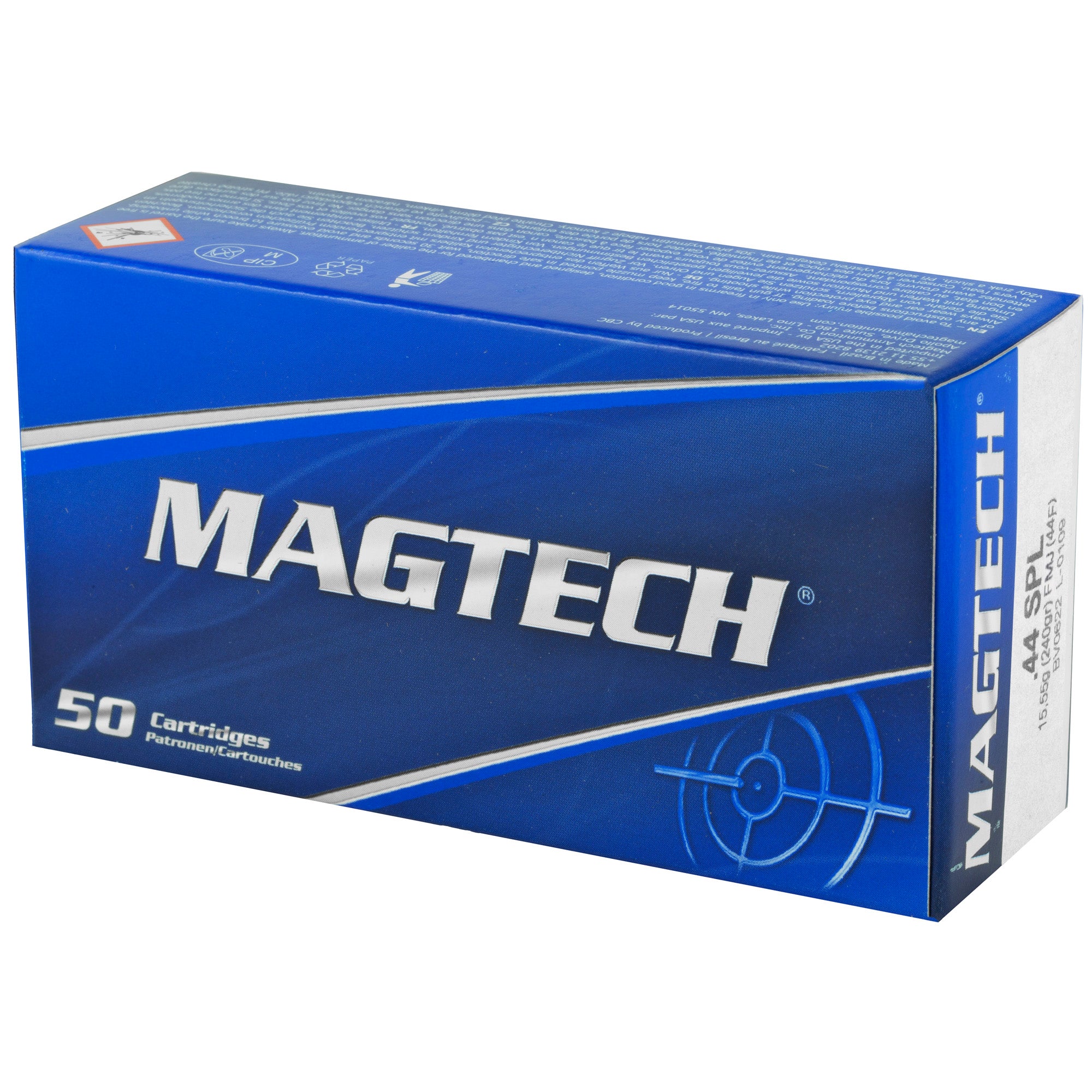 Magtech .44 S&W Special 240 Grain Full Metal Jacket Ammo, 50-Round Box / 1000-Case 44F - Image 3
