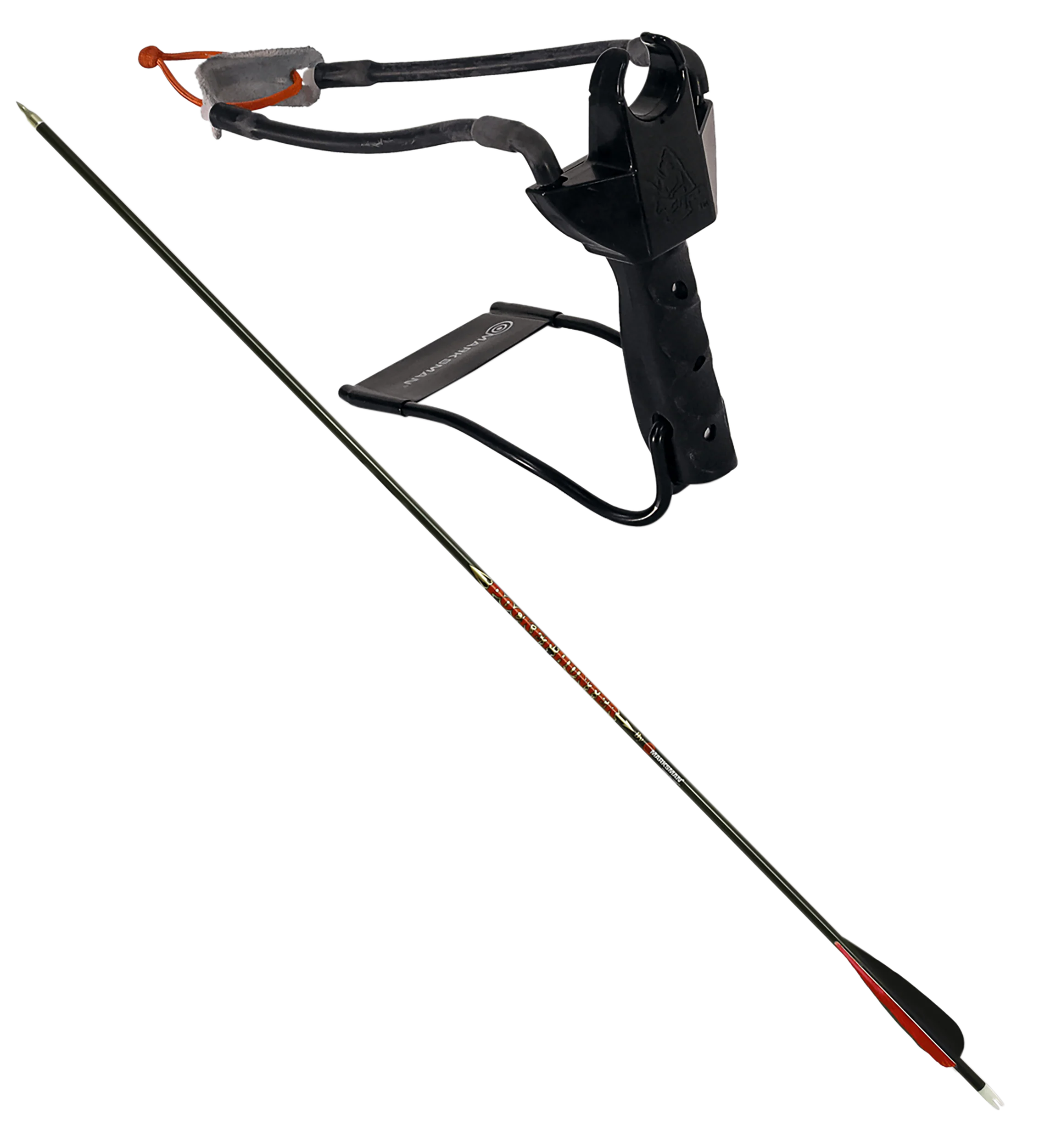 Marksman Pocket Hunter Folding Slingshot with Arrow, Steel Frame & Molded Handle 3075