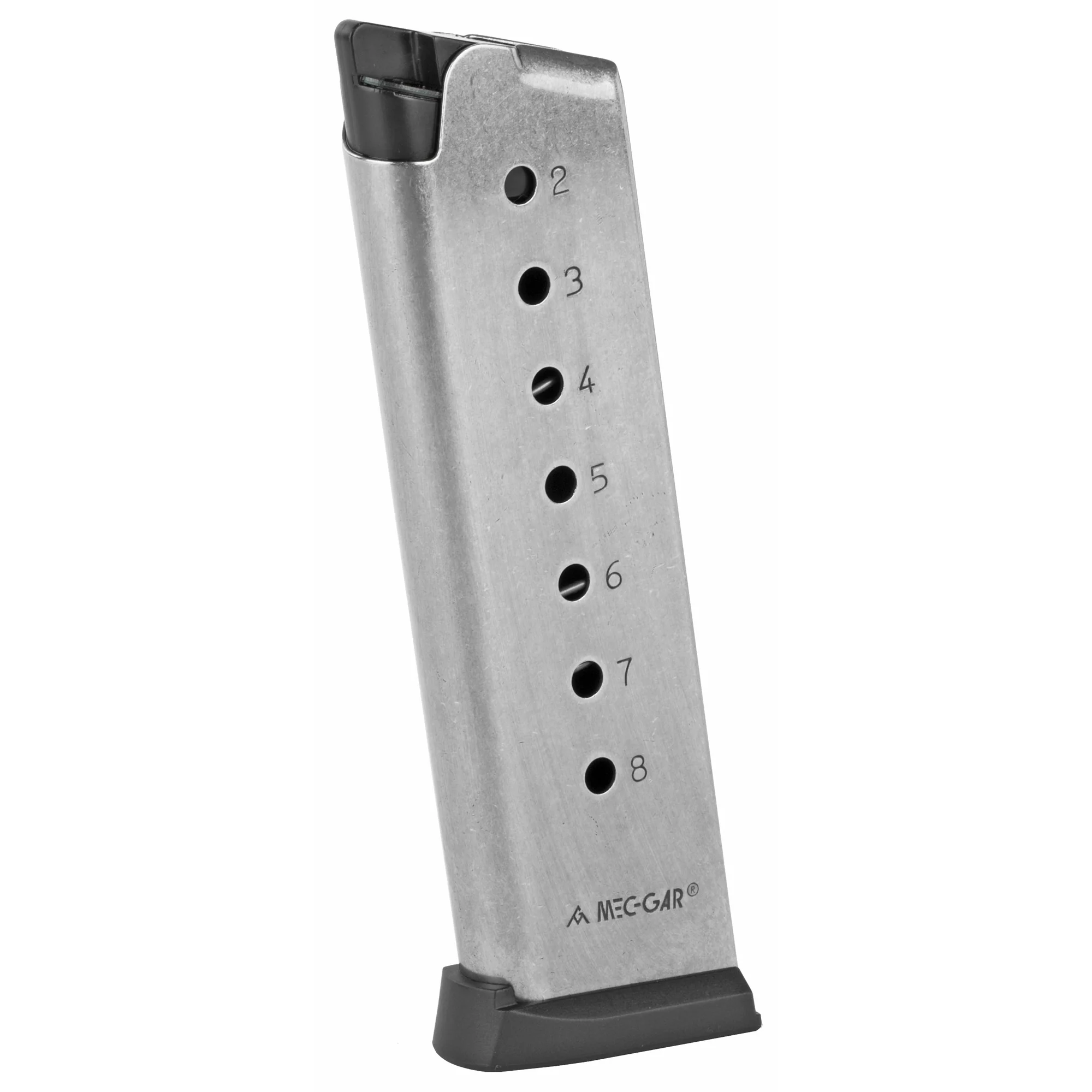 Mec-Gar USA 1911 Full Size .45 ACP 8-Round Stainless Steel Magazine, Heat-Treated MGCG4508SPF