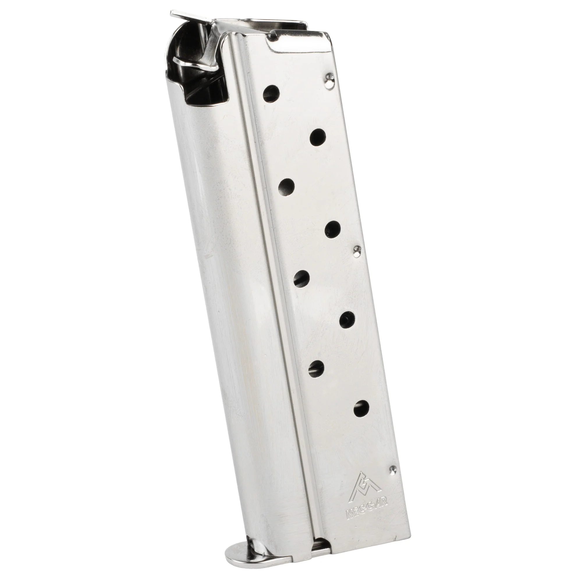 Mec-Gar USA 1911 Full Size 9mm 9-Round Magazine, Nickel Finish MGCGOV9LN
