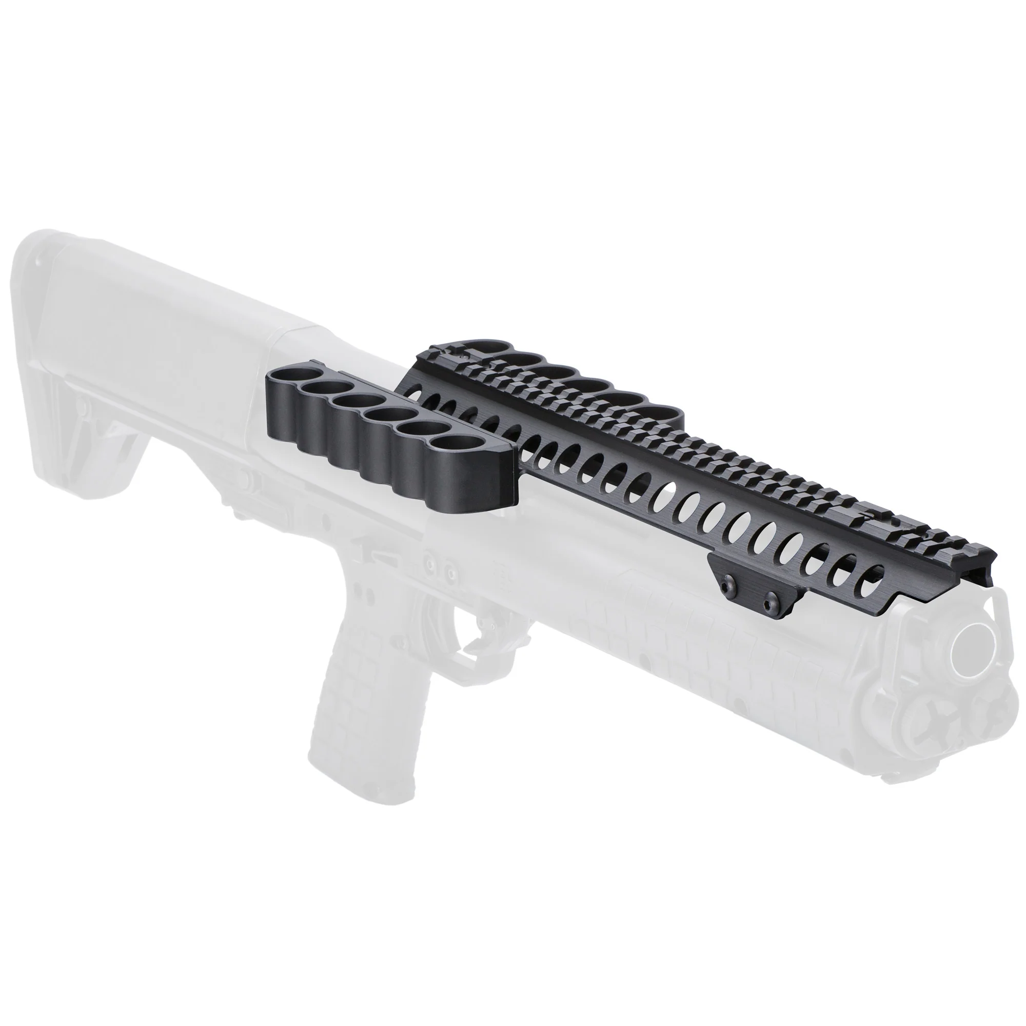Mesa Tactical SureShell Saddlerail Shell Carrier w/ Picatinny Rail for Kel-Tec KSG 12GA 93000 - Image 2