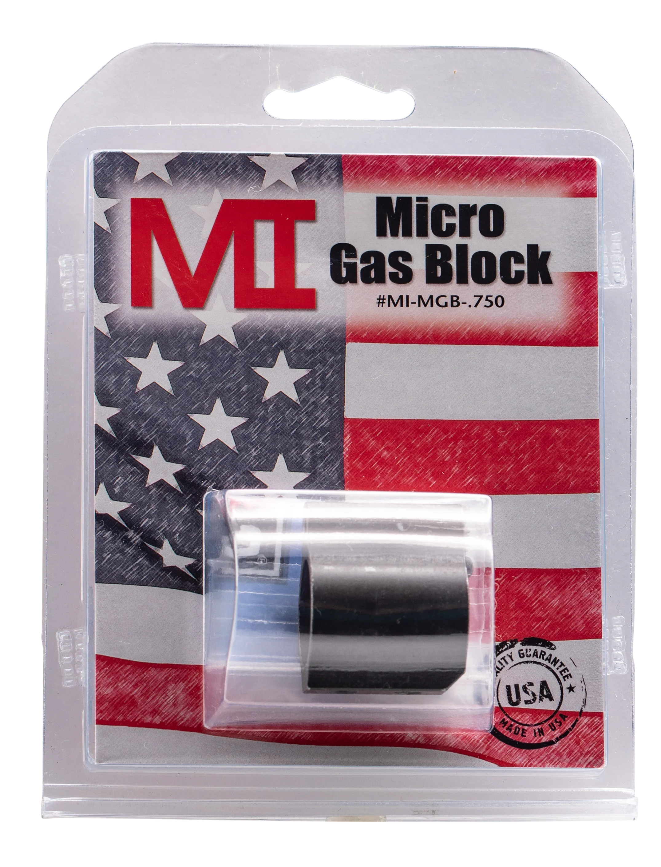 Midwest Industries Micro AR-15 Gas Block, 4140 Steel, .750 Inch Journal, MIMGB750