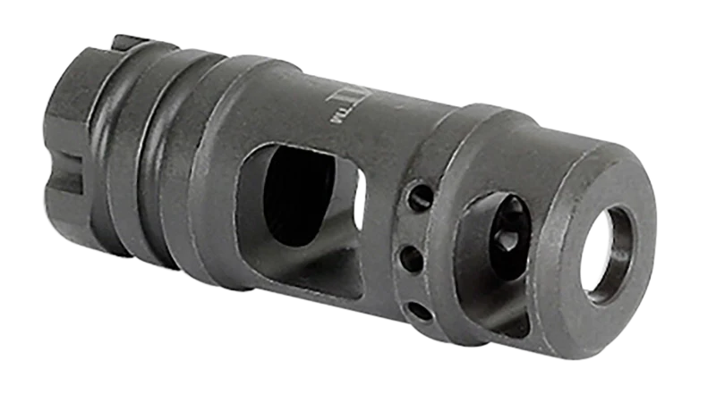 Midwest Industries MIMB6 Muzzle Brake Black Phosphate Steel M14x1 LH .30 Cal AK Platform