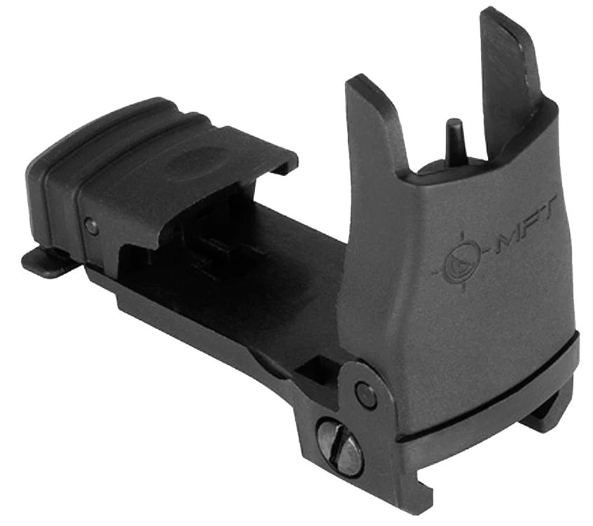 Mission First Tactical Flip-Up Front Sight, Polymer, Black, Picatinny Mount, Shrouded Post BUPSWF