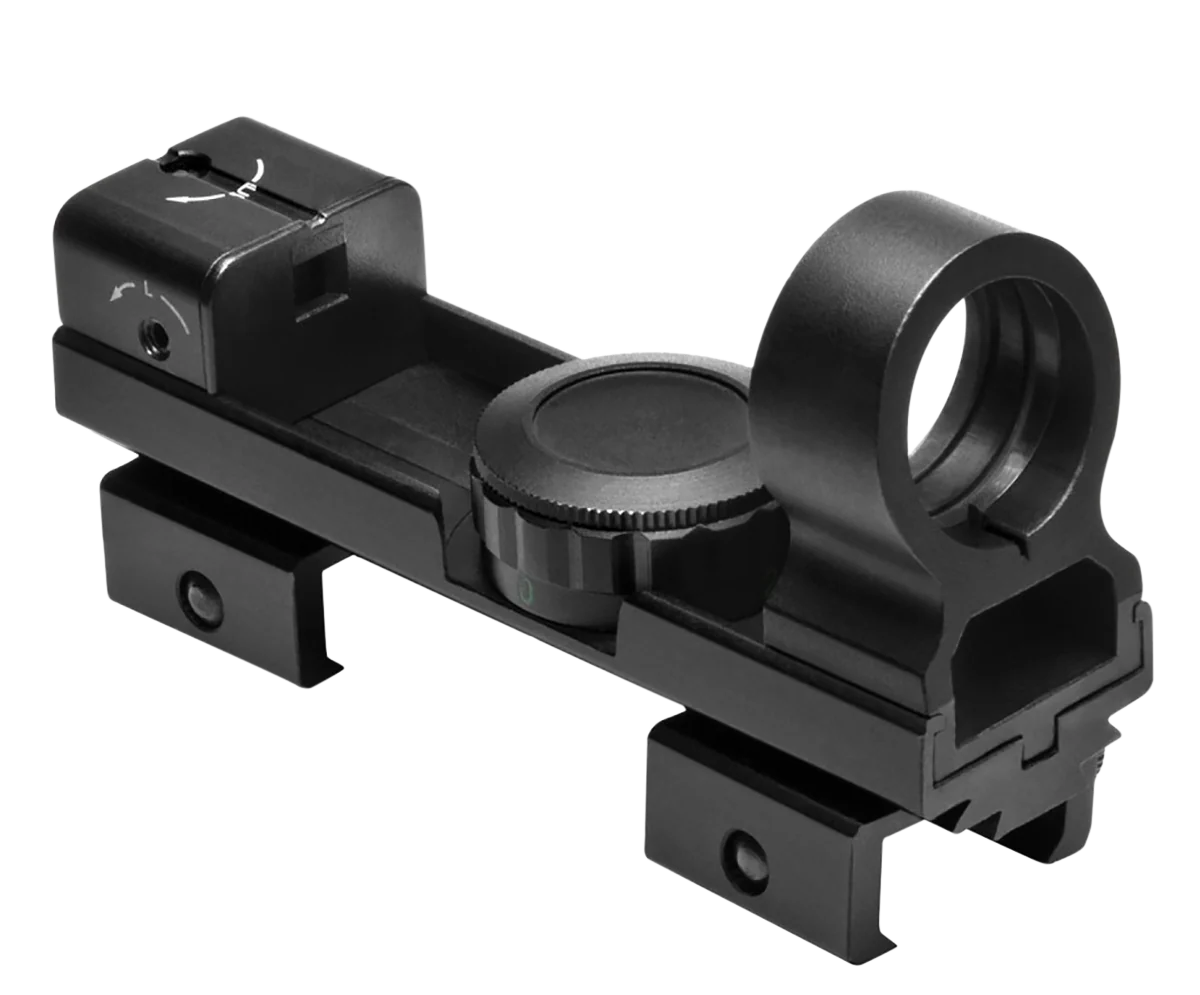 NCStar 1x25 Red/Green Reflex Sight with Convertible Weaver/3/8in Dovetail Mount, DAB