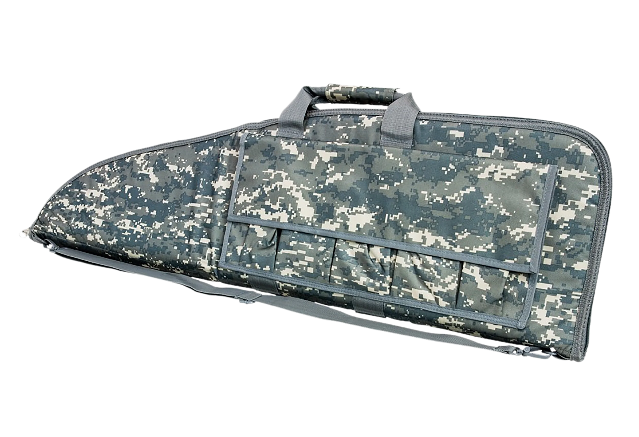 NCStar Rifle Case, 40 x 13 in, Digital Camo, PVC Nylon, Heavy-Duty Zippers & Foam Padding CVD290740