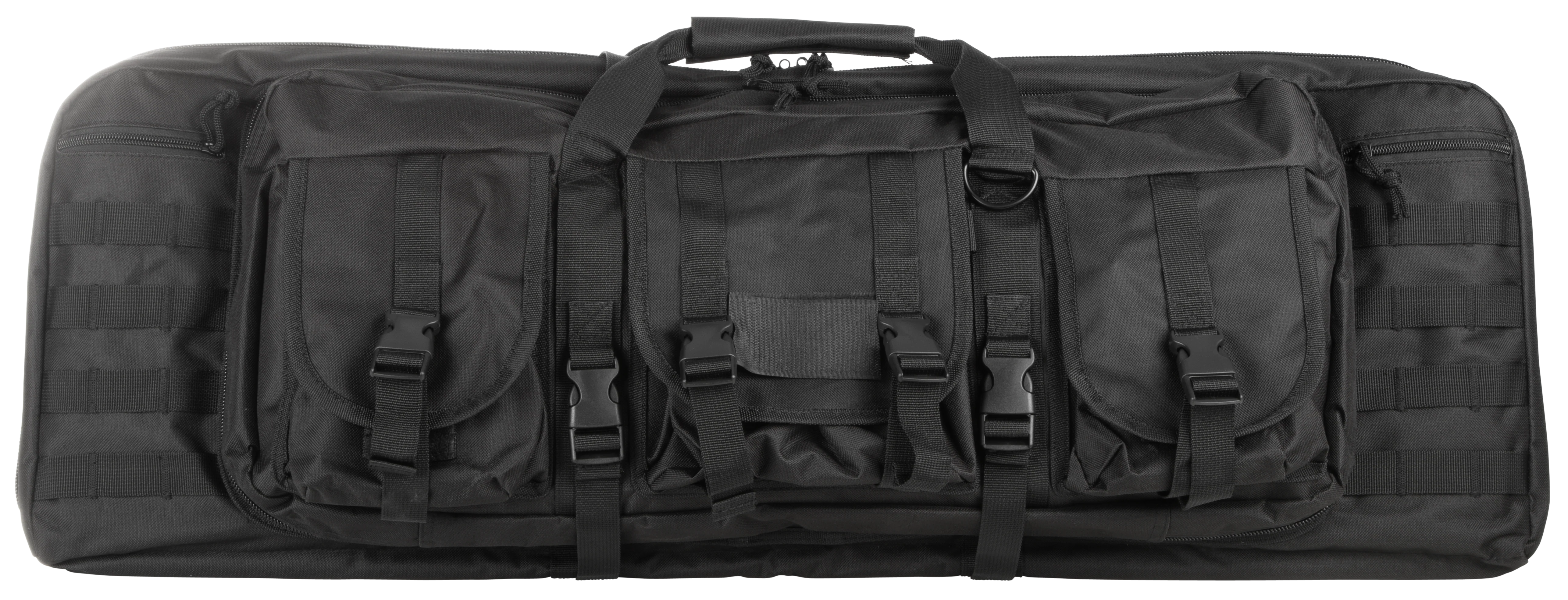 NCStar VISM Double Carbine Case 36-inch, Black, Heavy-Duty PVC Nylon, Lockable Zippers, CVDC2946B36