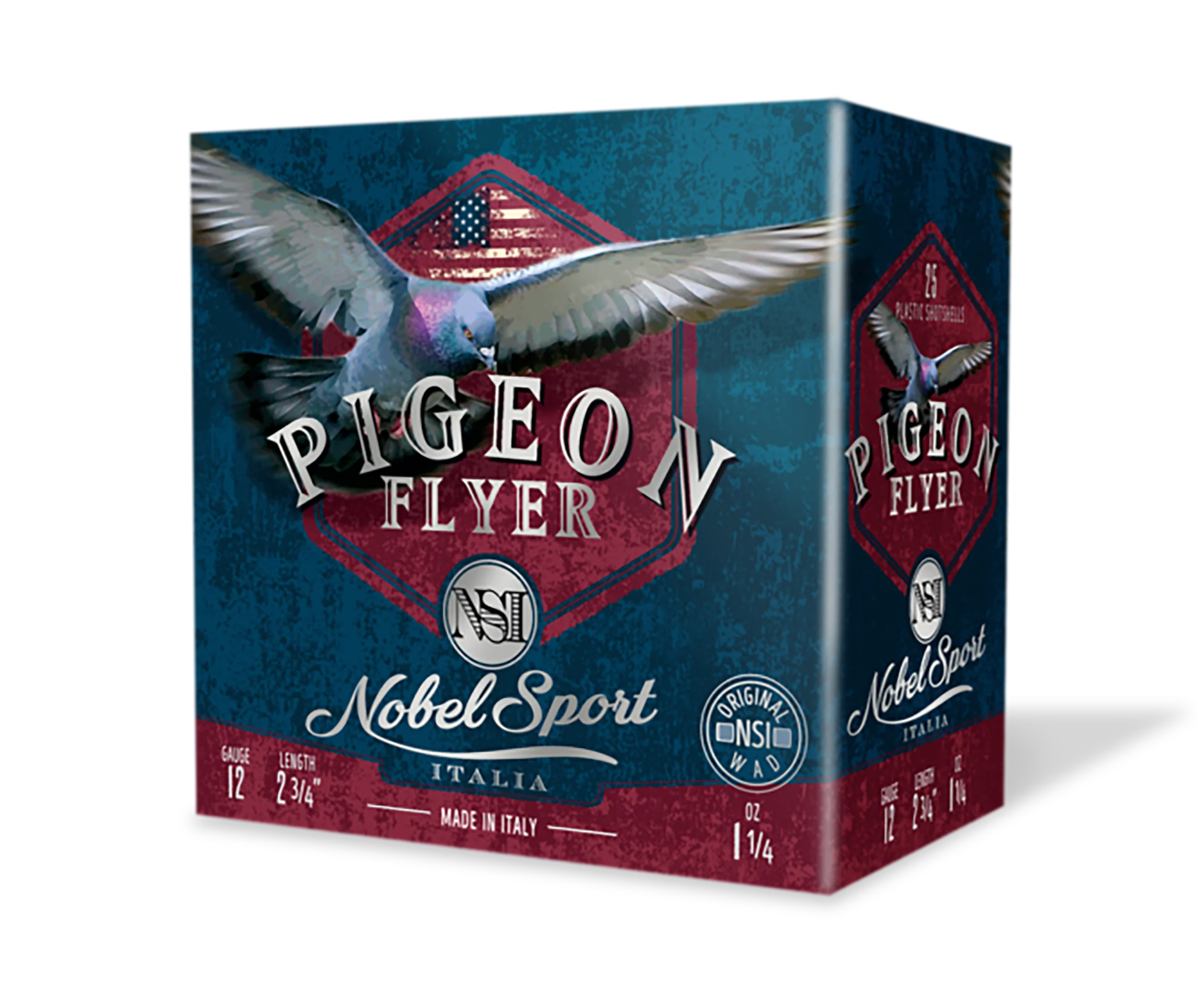 Nobel/Eurosports 12 Gauge Pigeon Flyer Shotshells 1-1/4 oz #7.5 Lead 25rd ANSPG126075