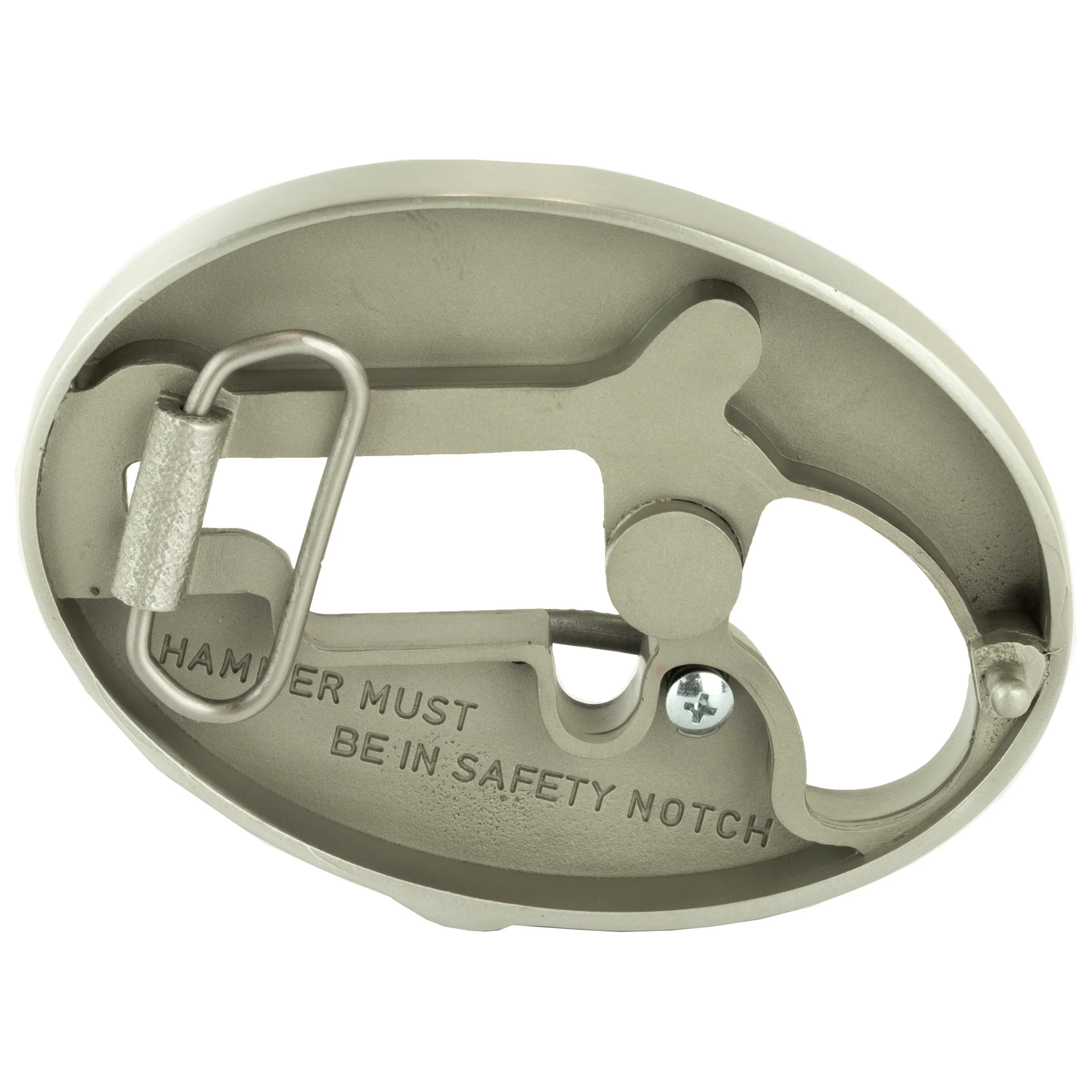 North American Arms Long Rifle Custom Oval Belt Buckle with Secure Clip, Fits 1 to 1.5 inch belts, BBO-L - Image 2
