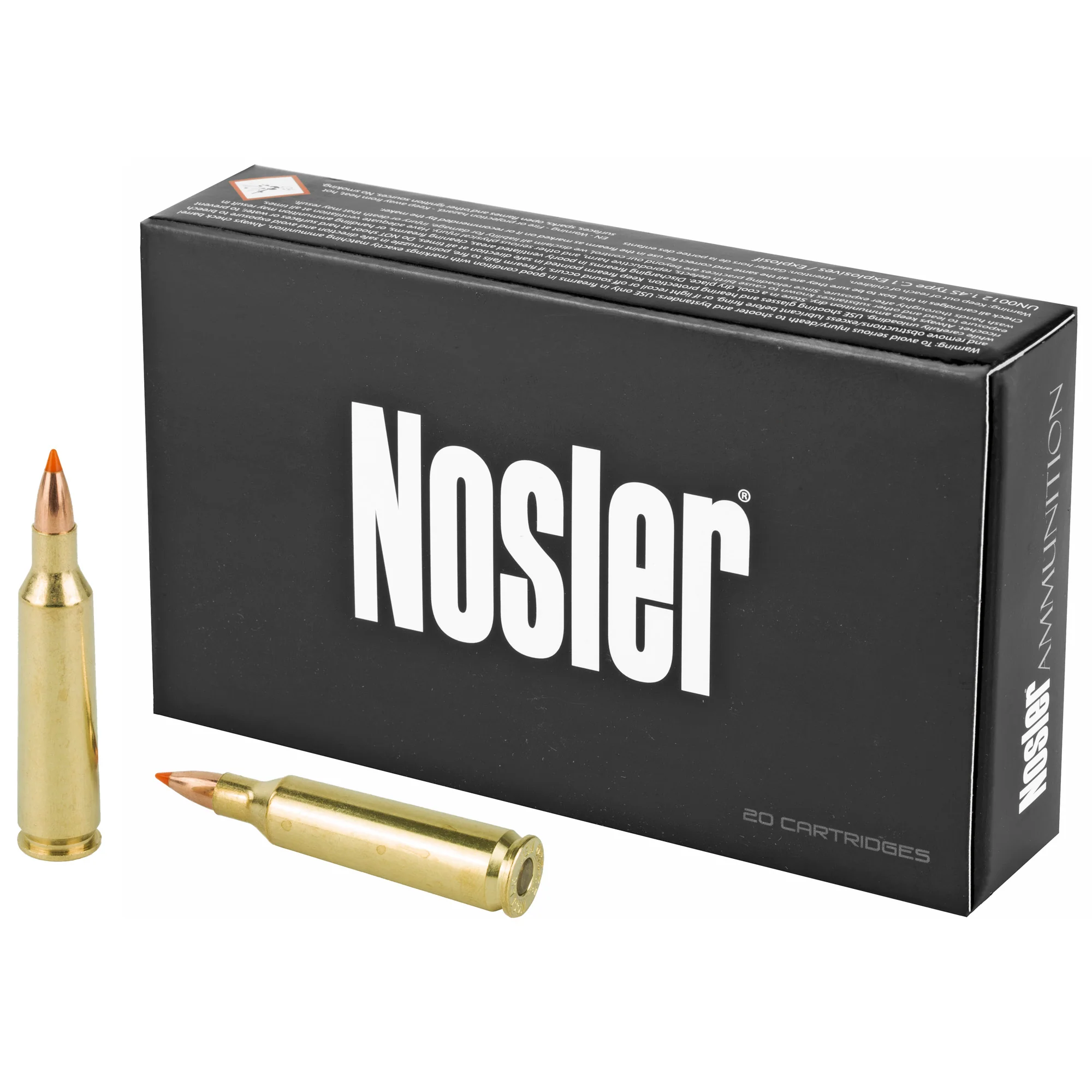 Nosler .22-250 Remington Ballistic Tip Varmint Rifle Ammo, 55 Grain, 20-Round Box 61034