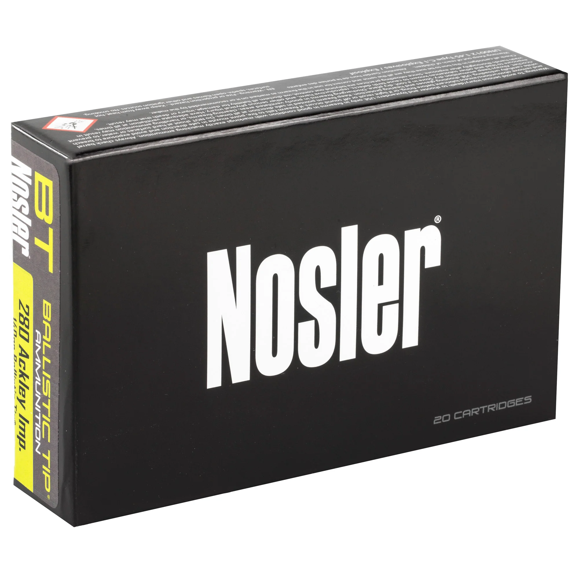Nosler Ballistic Tip .280 Ackley Improved 140gr Rifle Ammunition, 20-Round Box 43504 - Image 2
