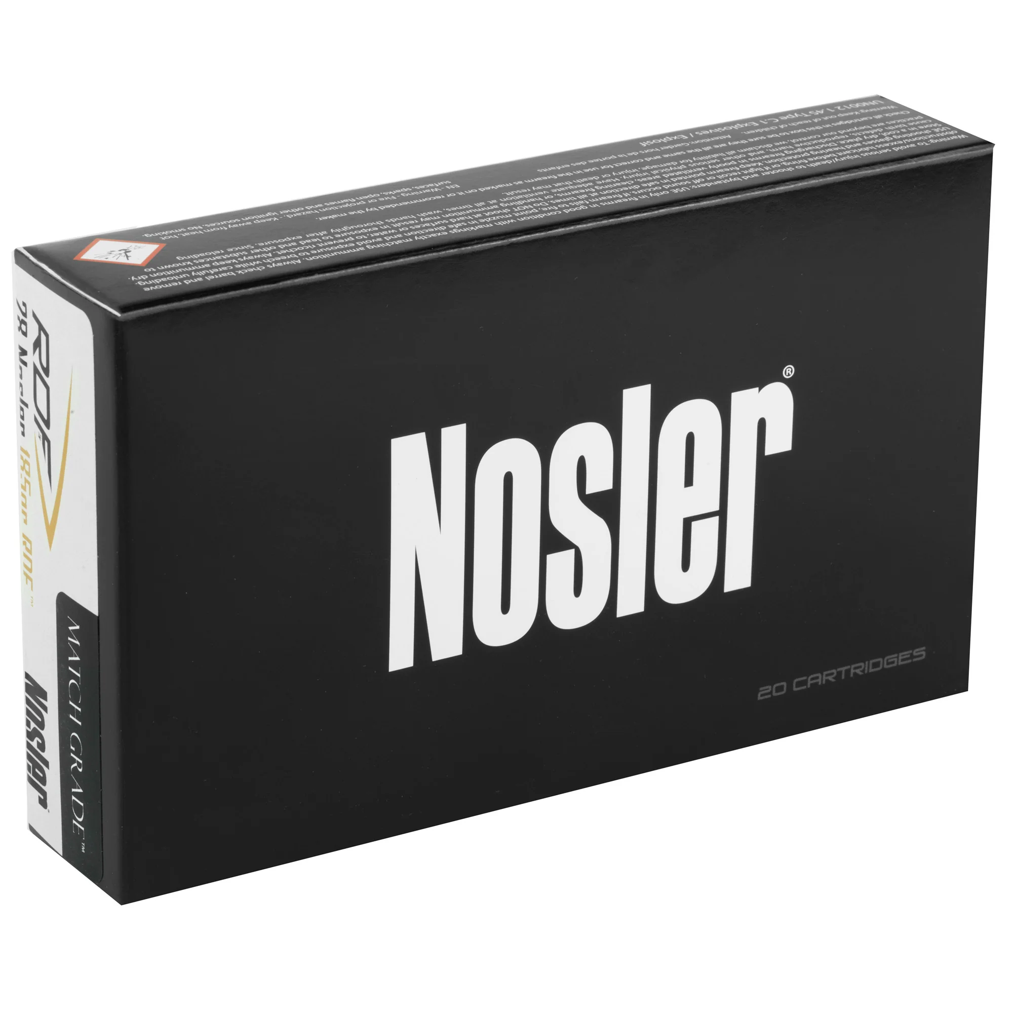 Nosler Match Grade 28 Nosler 185gr Reduced Drag Factor (RDF) HPBT Ammo, 20 Rounds 60141 - Image 2