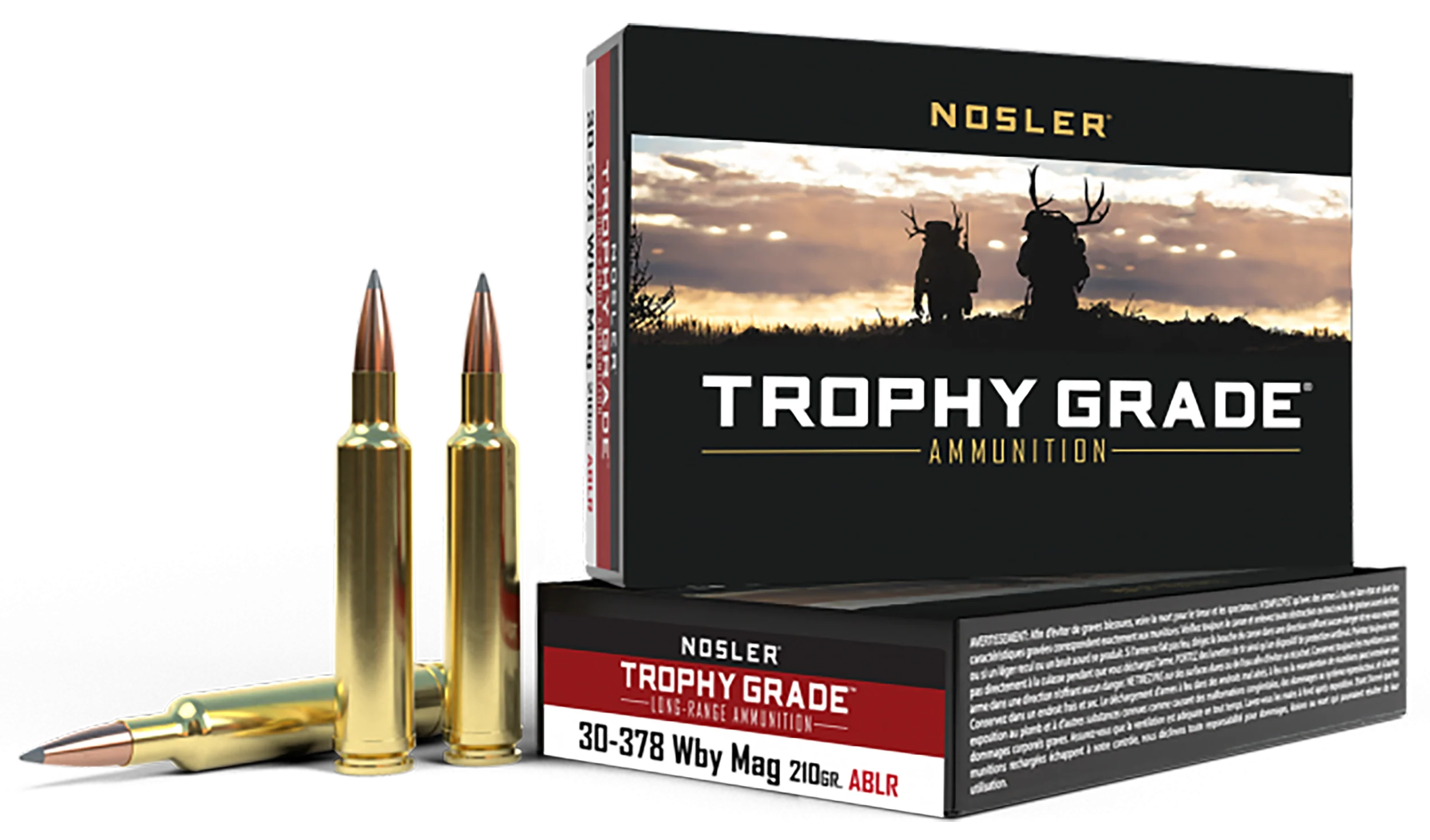 Nosler Trophy Grade Long Range .30-378 Weatherby Magnum 210gr AccuBond LR Ammo 60133