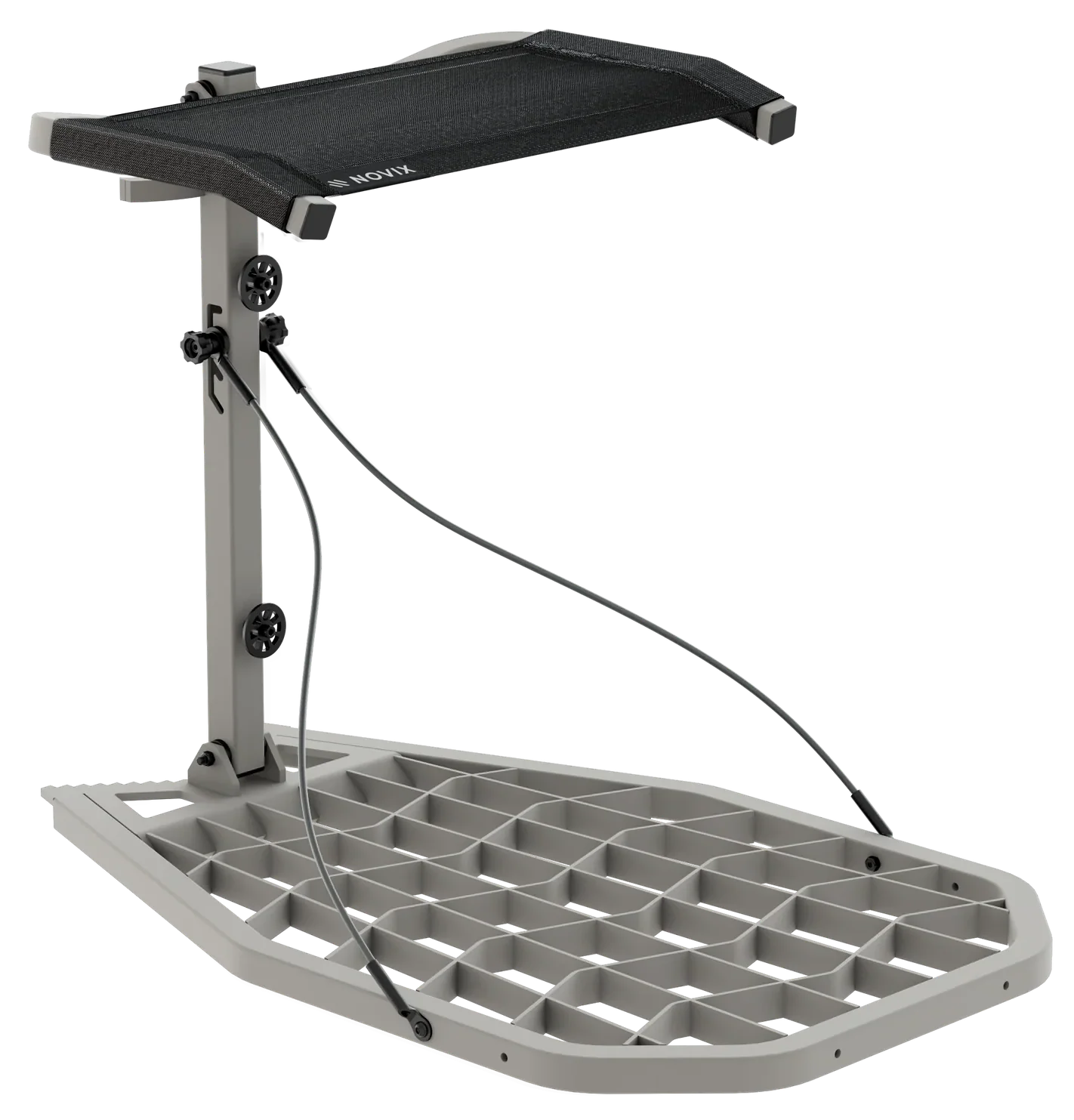 NOVIX Raider Hang-On Treestand with Machined Aluminum Platform and Frost Coating, NX-RHO