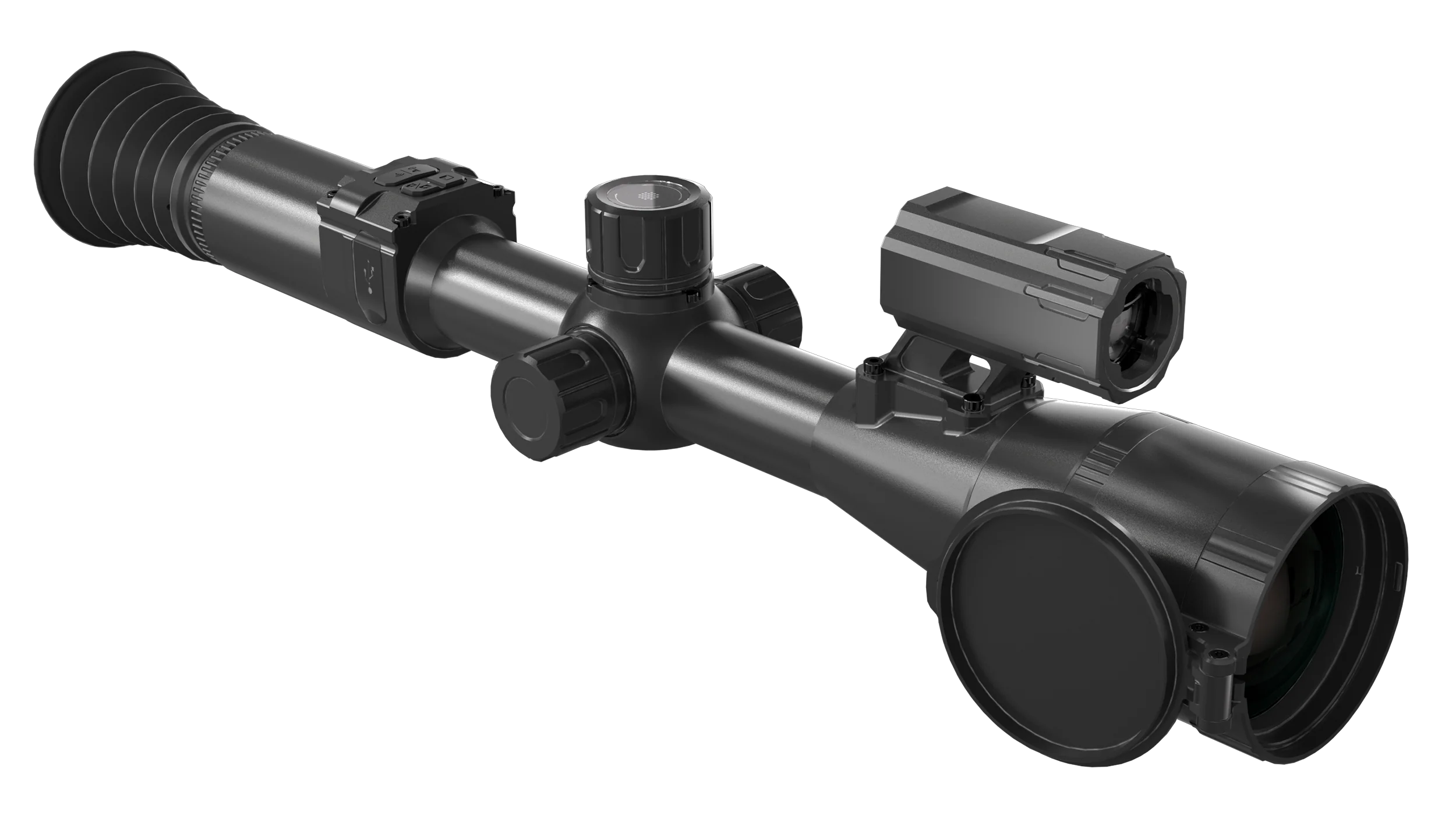 OPTIMAX TECHNOLOGY LLC PARD Pantera 480 Thermal Rifle Scope with Laser Rangefinder, 50mm Lens - PA4-50/LRF