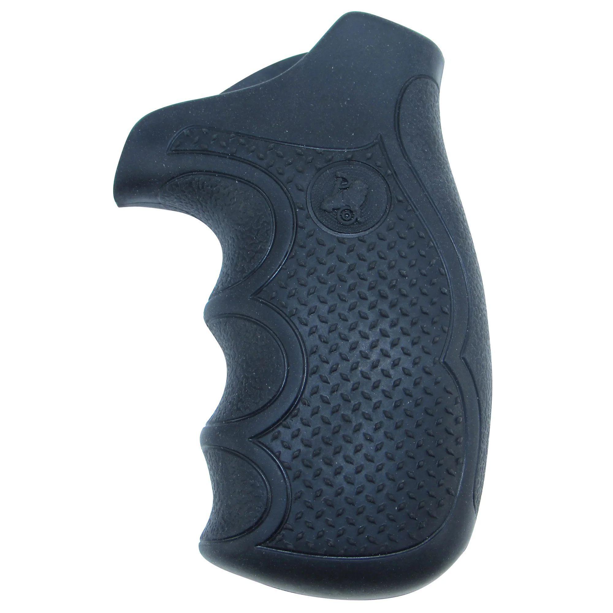 Pachmayr Diamond Pro Revolver Grip for Smith & Wesson K/L Frame Round Butt, Rubber Black 2479 - Image 2