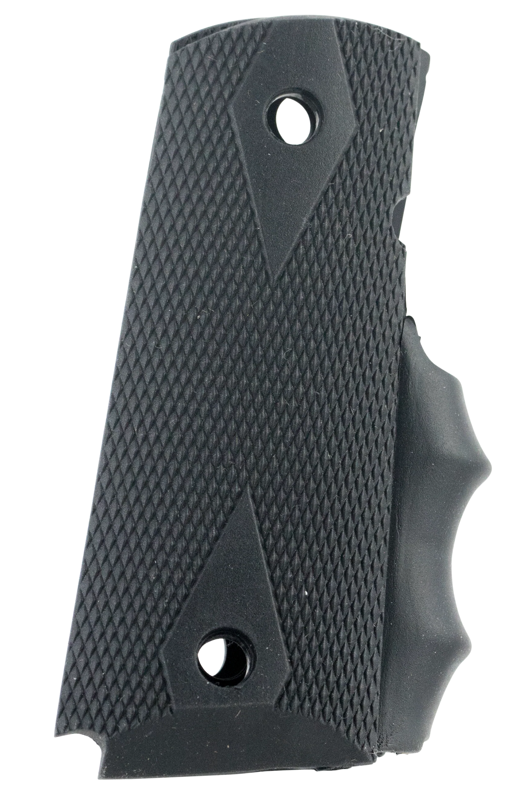 Pearce Grip 1911 Compact Modular Rubber Grip Set with Finger Grooves, Black, PMGOM