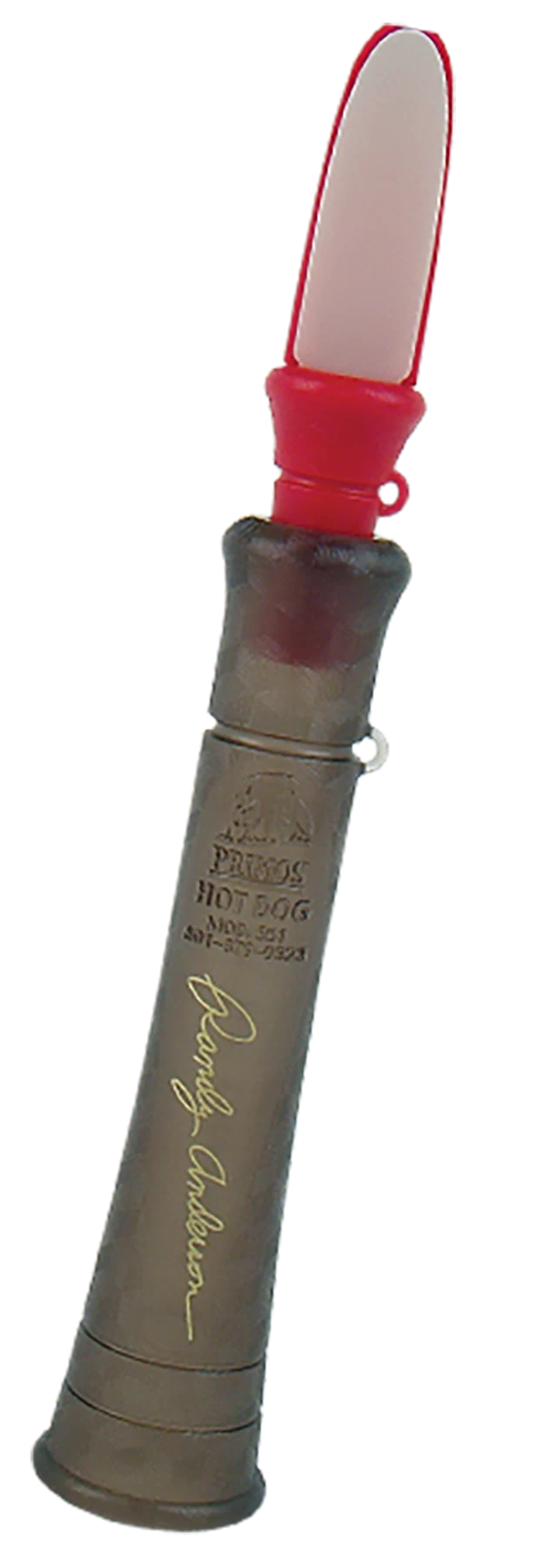 Primos Randy Anderson Hot Dog Predator Howler Call with Mini Compact Disc, Open, PS351