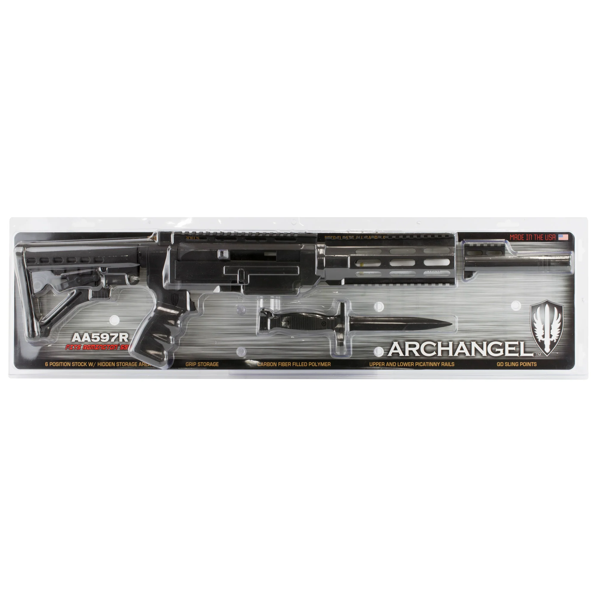 ProMag Archangel Remington 597 Rifle Conversion Stock Package, 6-Position, Picatinny Rails AA597R