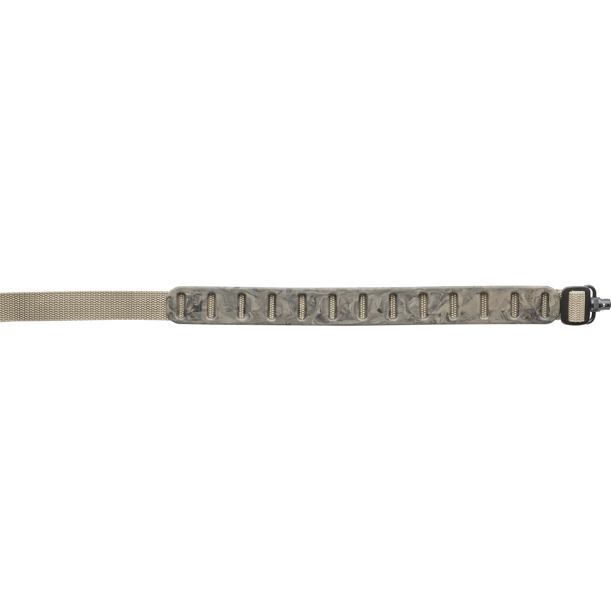 Quake Claw Slimline Rifle Sling with Non-Slip Pad, Quick-Detach Flush Cup Swivels, Sand Camo, 58005-8