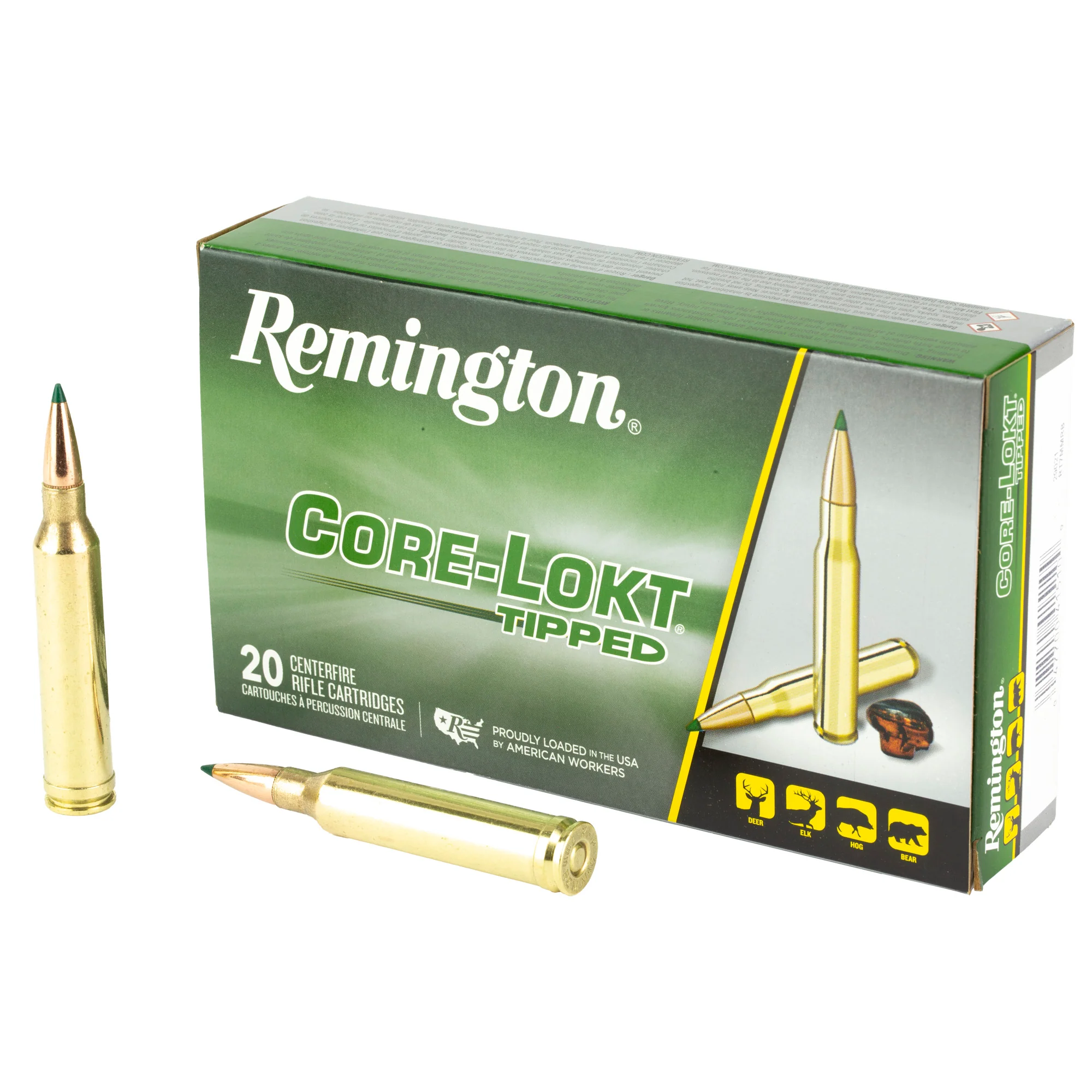 Remington Core-Lokt Tipped 7mm Remington Magnum 150gr Polymer Tip Rifle Ammo 29021