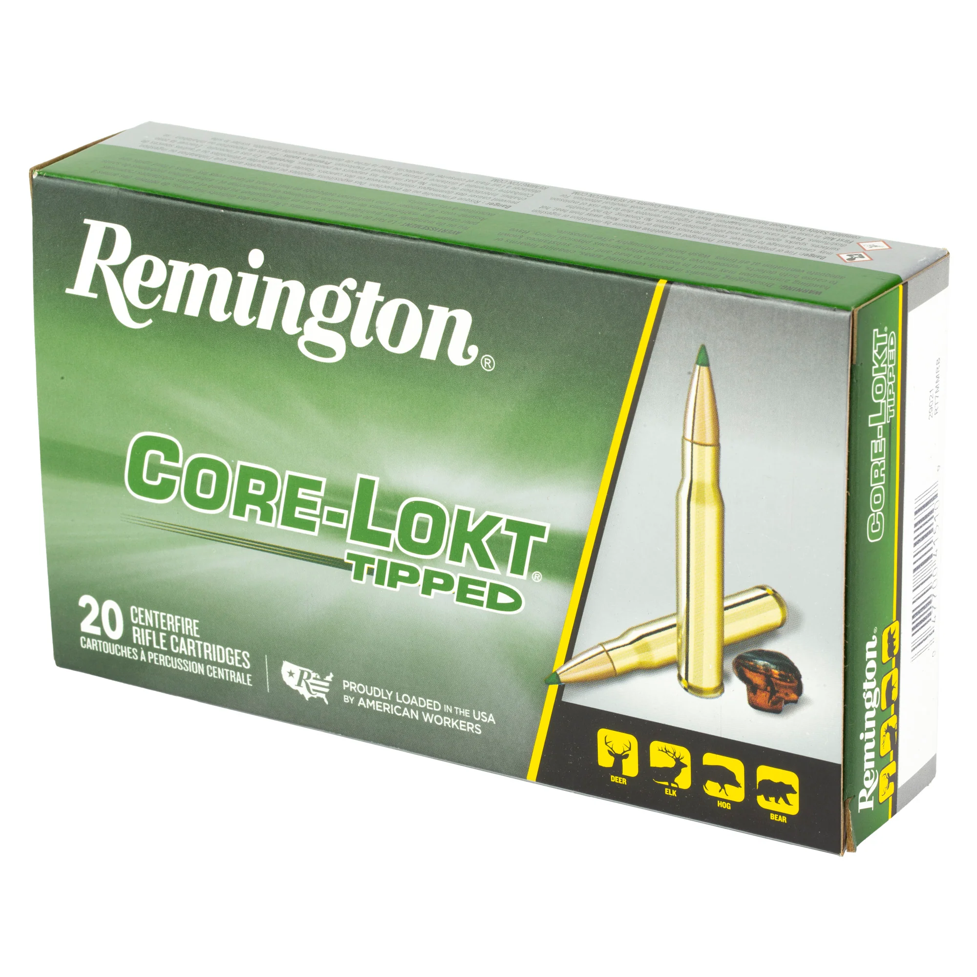 Remington Core-Lokt Tipped 7mm Remington Magnum 150gr Polymer Tip Rifle Ammo 29021 - Image 3