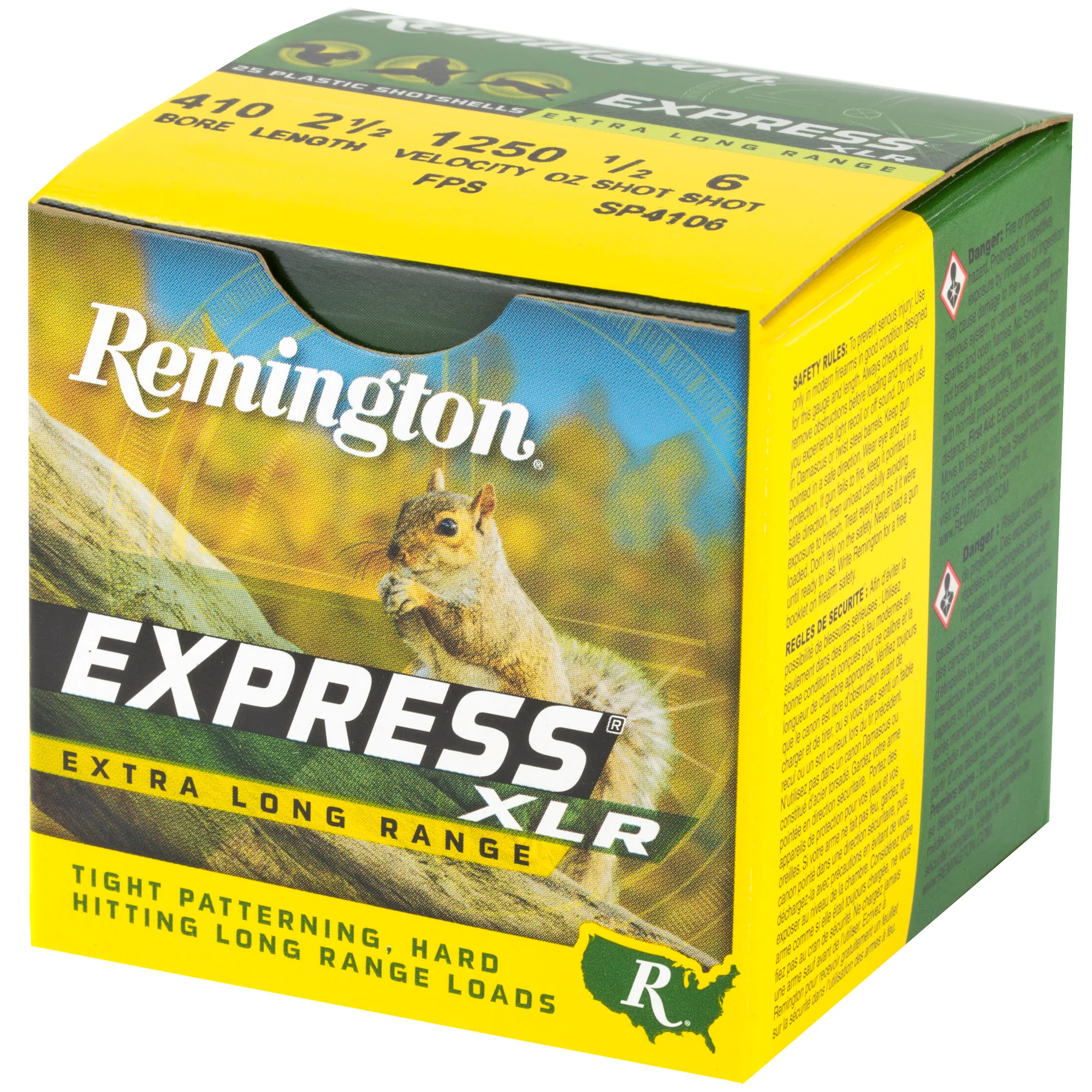 Remington Express XLR .410 Bore Shotshells 2.5in #6 Lead Shot 25-Round Box 20745 - Image 3
