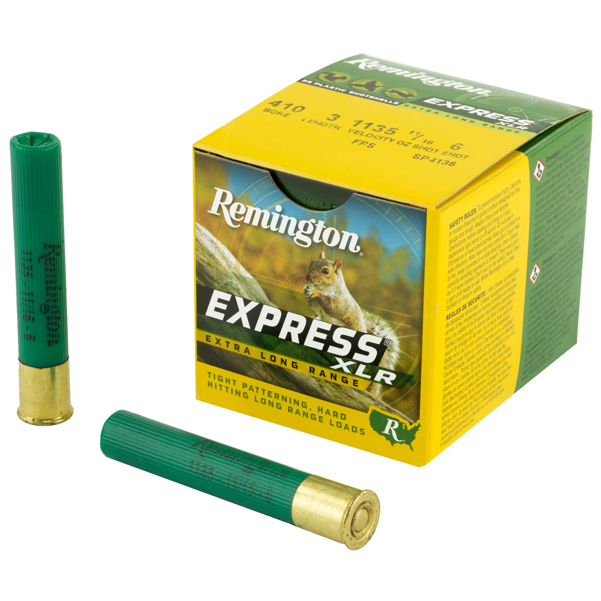 Remington Express XLR Extra Long Range .410 Bore 3" #6 Lead Shot Shotshells 25rd Box 20775