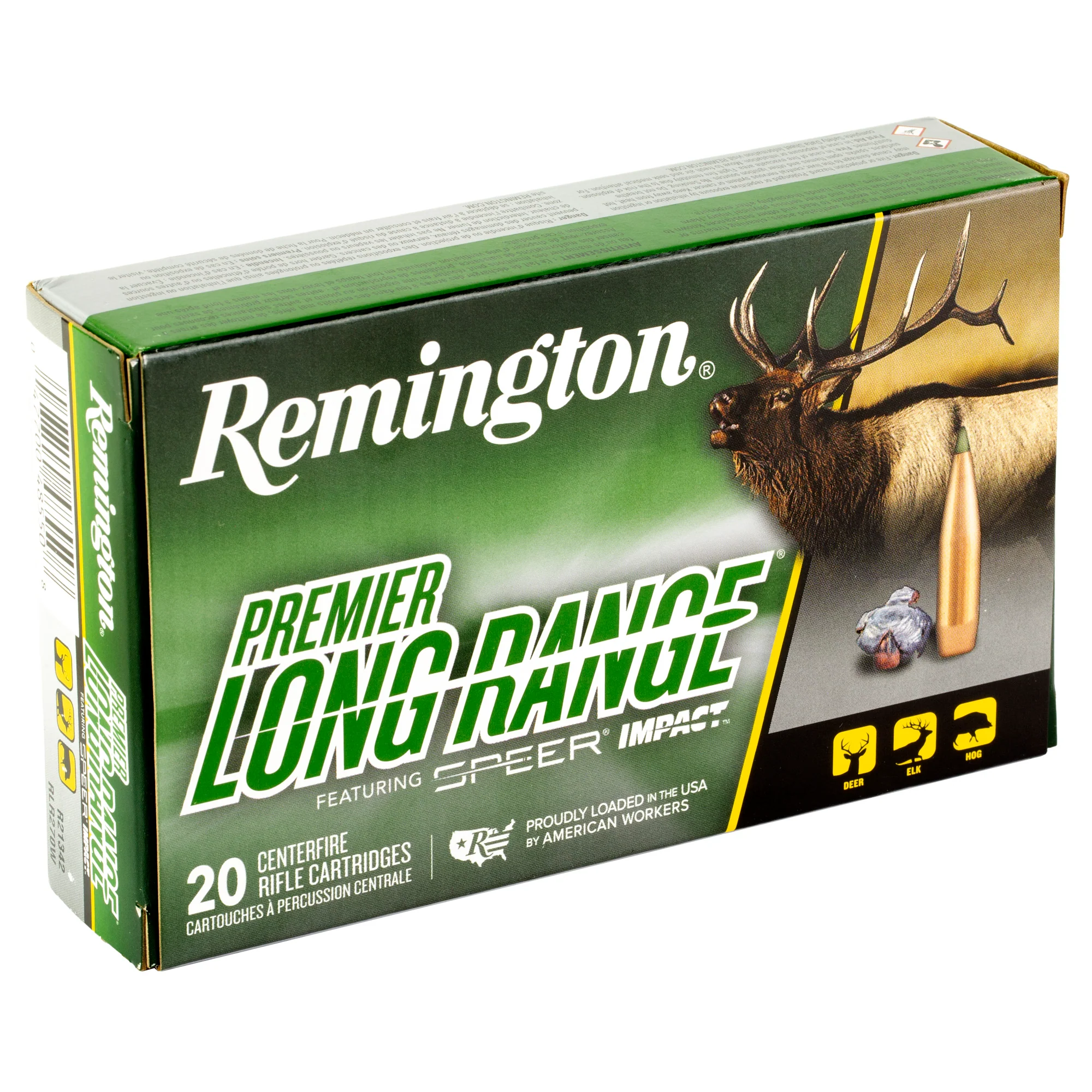 Remington Premier Long Range .270 Winchester 150gr Speer Impact Polymer Tip Ammo R21342 - Image 2