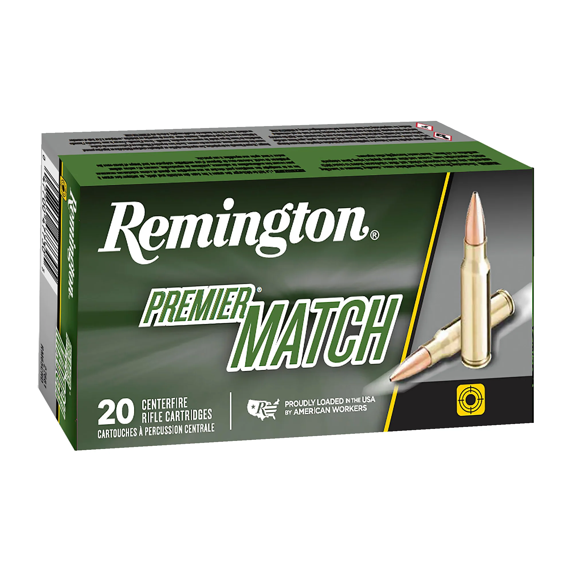 Remington Premier Match 6.5 PRC 140gr Berger Open Tip Match Rifle Ammo, 20-Round Box 27673