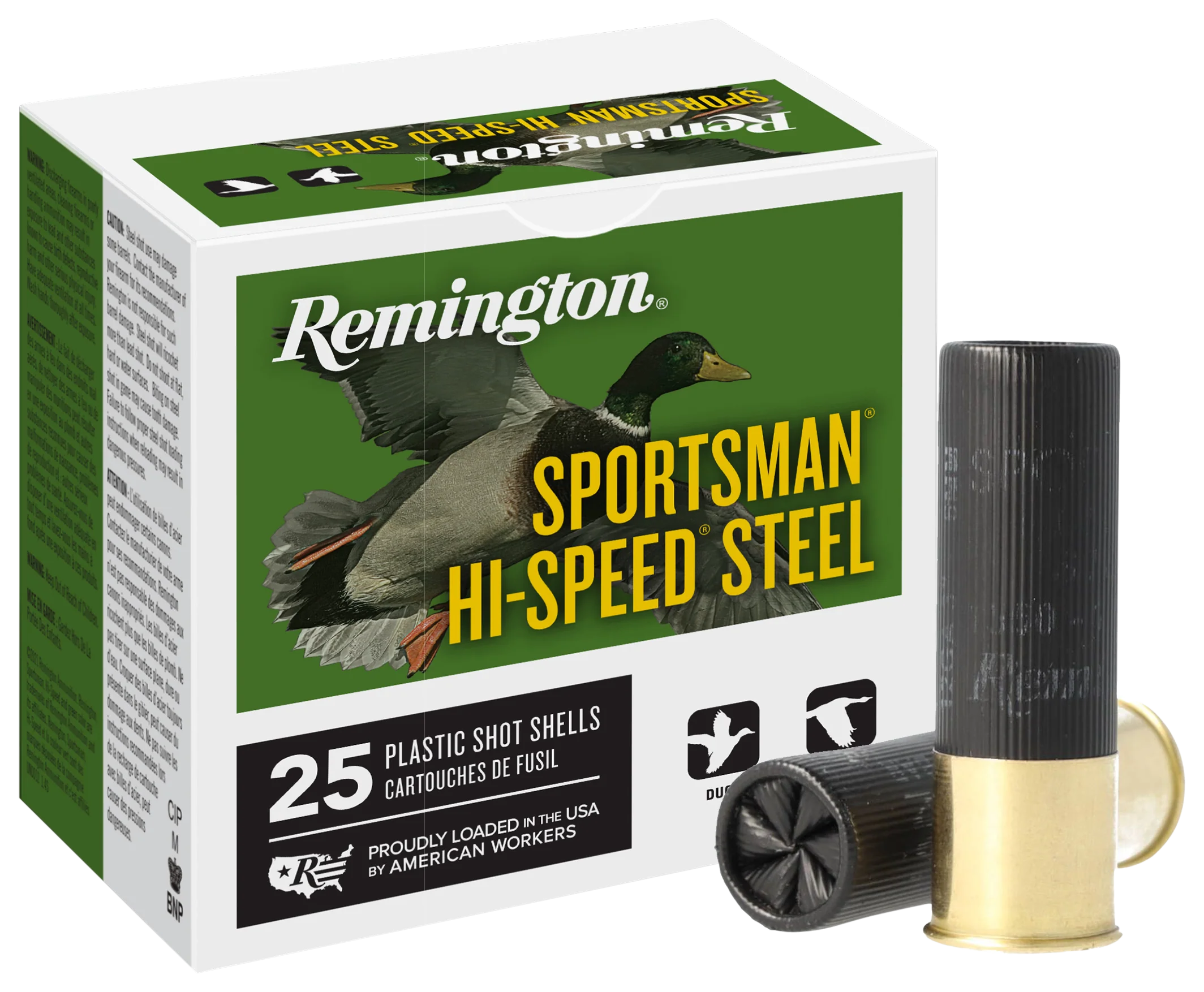 Remington Sportsman Hi-Speed Steel 12 Gauge 3in 1 1/8oz #4 Shot Shotshells, 20981