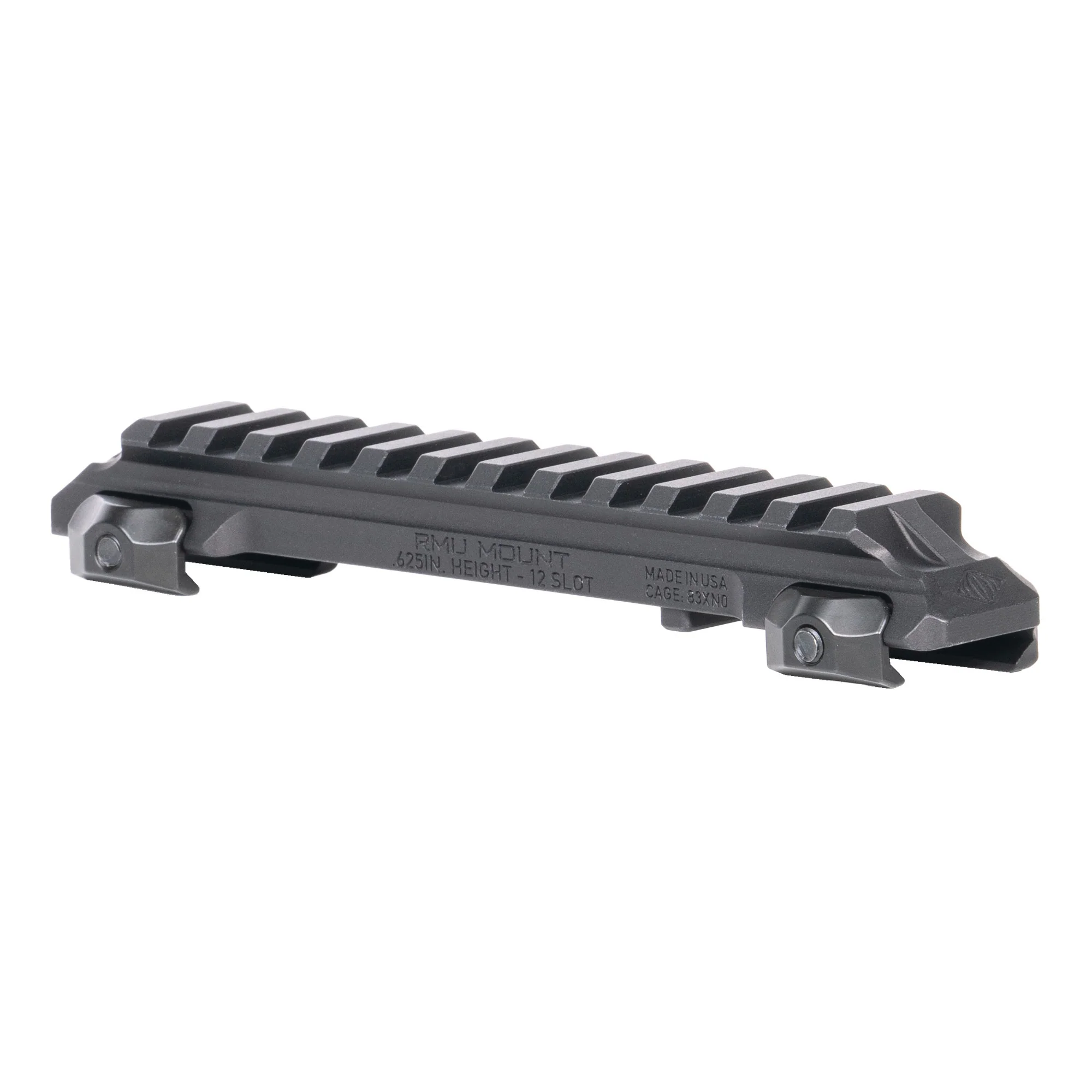 Reptilia RMU Picatinny Rail Riser Mount, 12-Slot, 0.625-inch Height, Black – 100-269