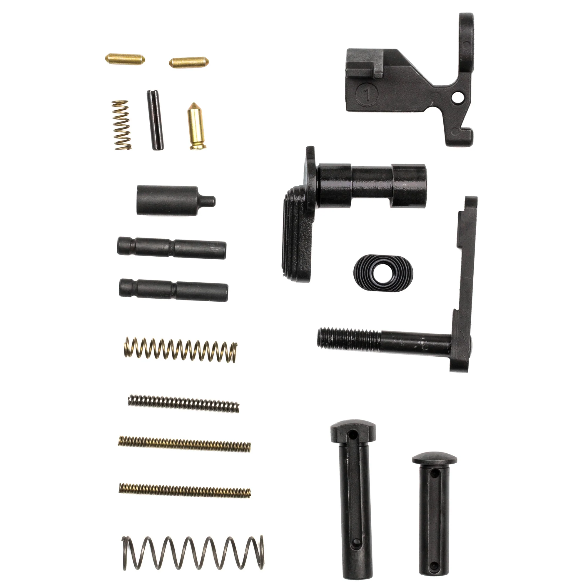 Rise Armament AR-15 Lower Parts Kit, 20-Piece 8620 Steel Black Phosphate Finish (No FCG) 12003