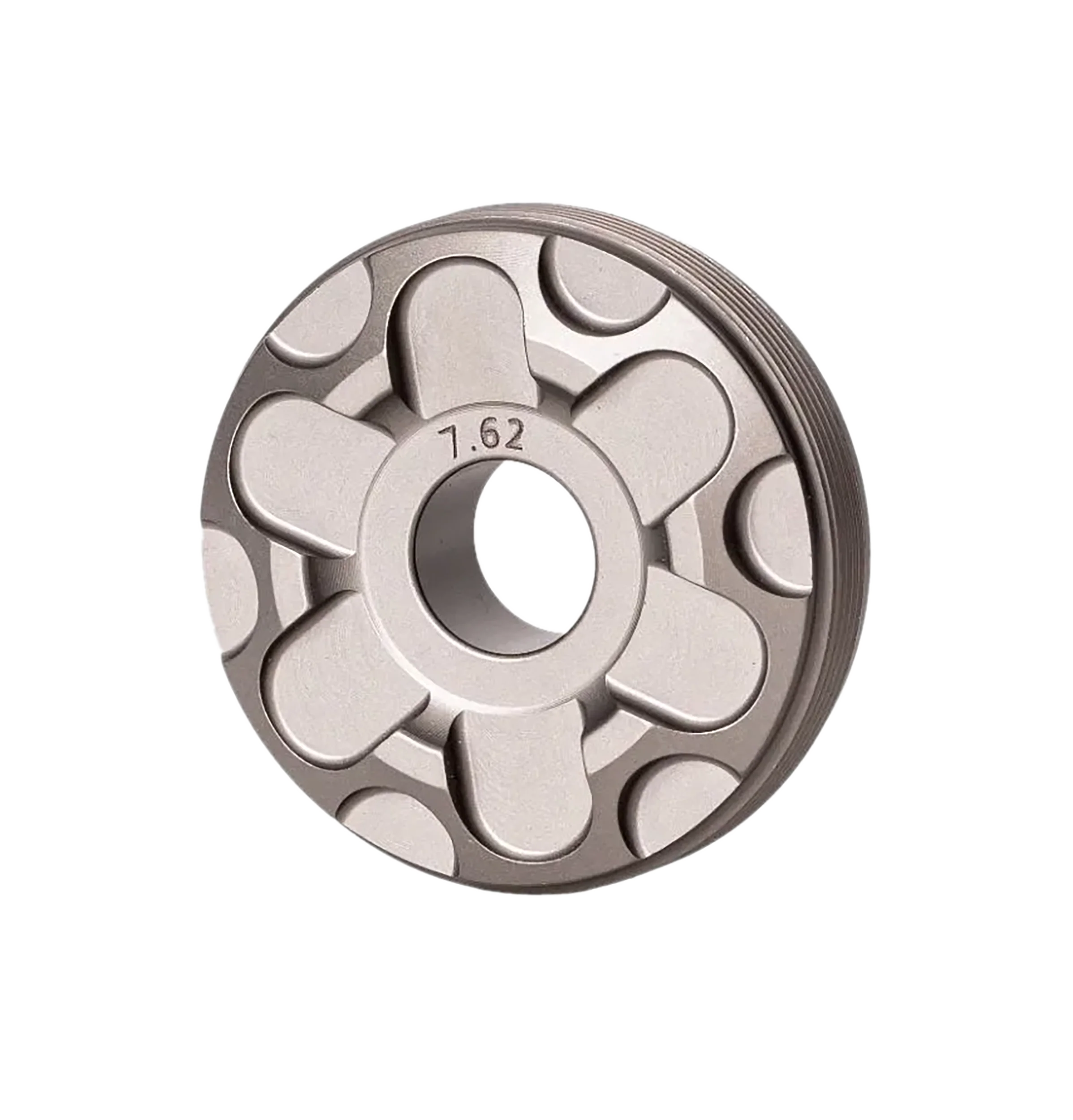 RUGGED SUPPRESSOR Titanium 7.62mm Front Cap Anodized & Teflon-Impregnated for Cans FC005