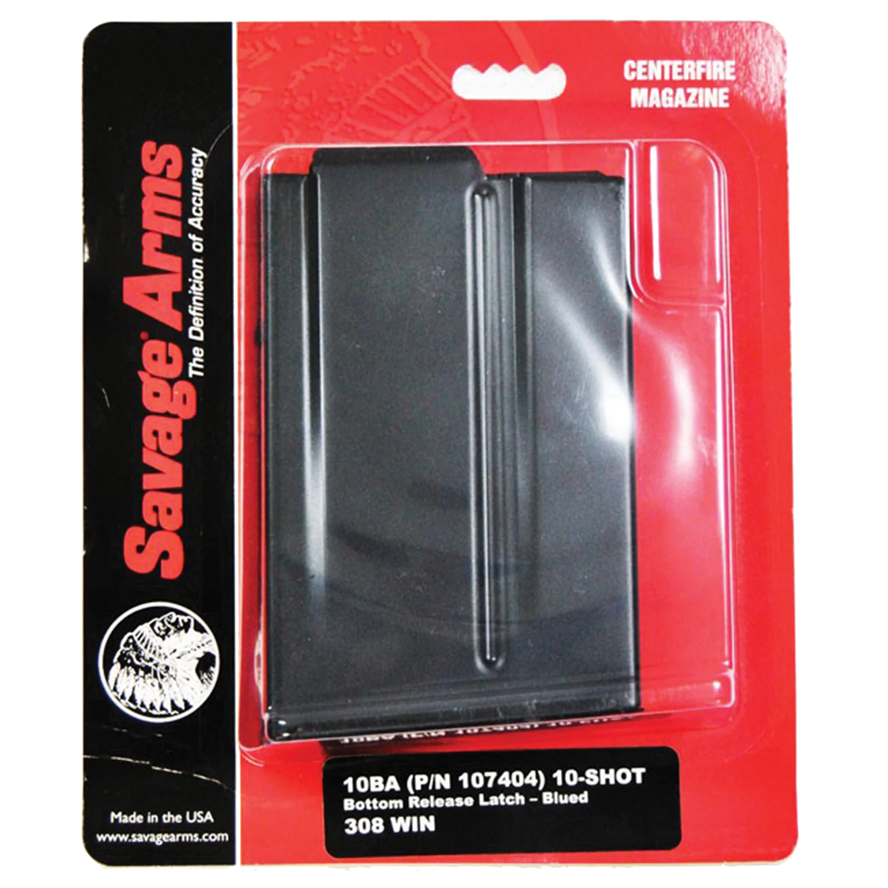 Savage Arms 10BA Detachable Steel Rifle Magazine 10-Round .308 Win/6.5 Creedmoor 55183