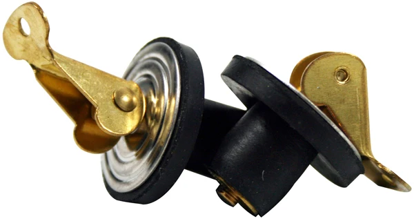 SEA SENSE Baitwell/Livewell Drain Plug Pair, 5/8 Inch Brass, Secure Snap Seal – 50032342