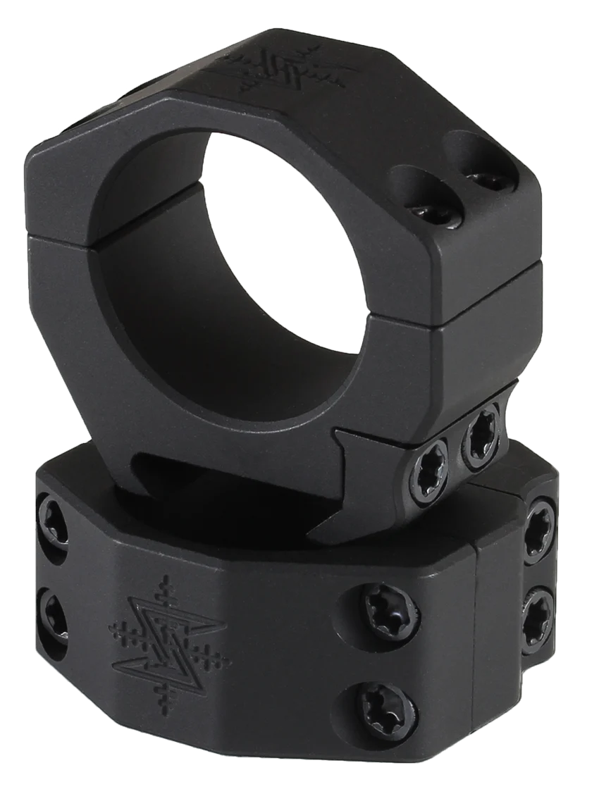 Seekins Precision 30mm Scope Rings, Extra High 1.26 in, 4-Cap Screw, 7075-T6 Picatinny 0010620016