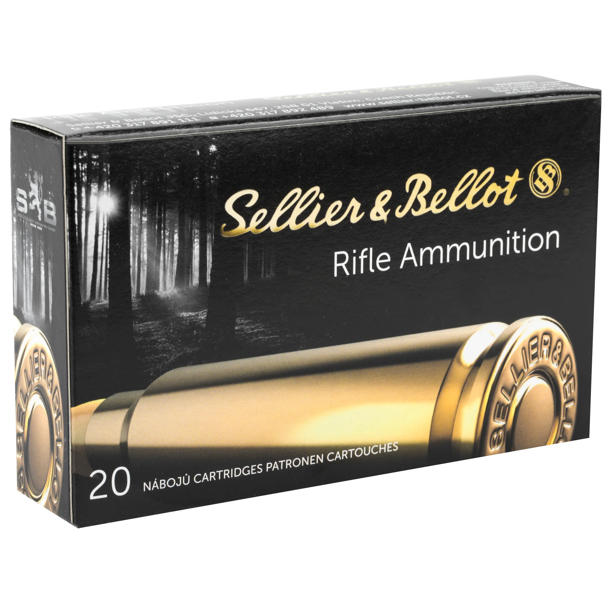 Sellier & Bellot .303 British 180gr Full Metal Jacket Rifle Ammunition, 20-Round Box SB303A - Image 2